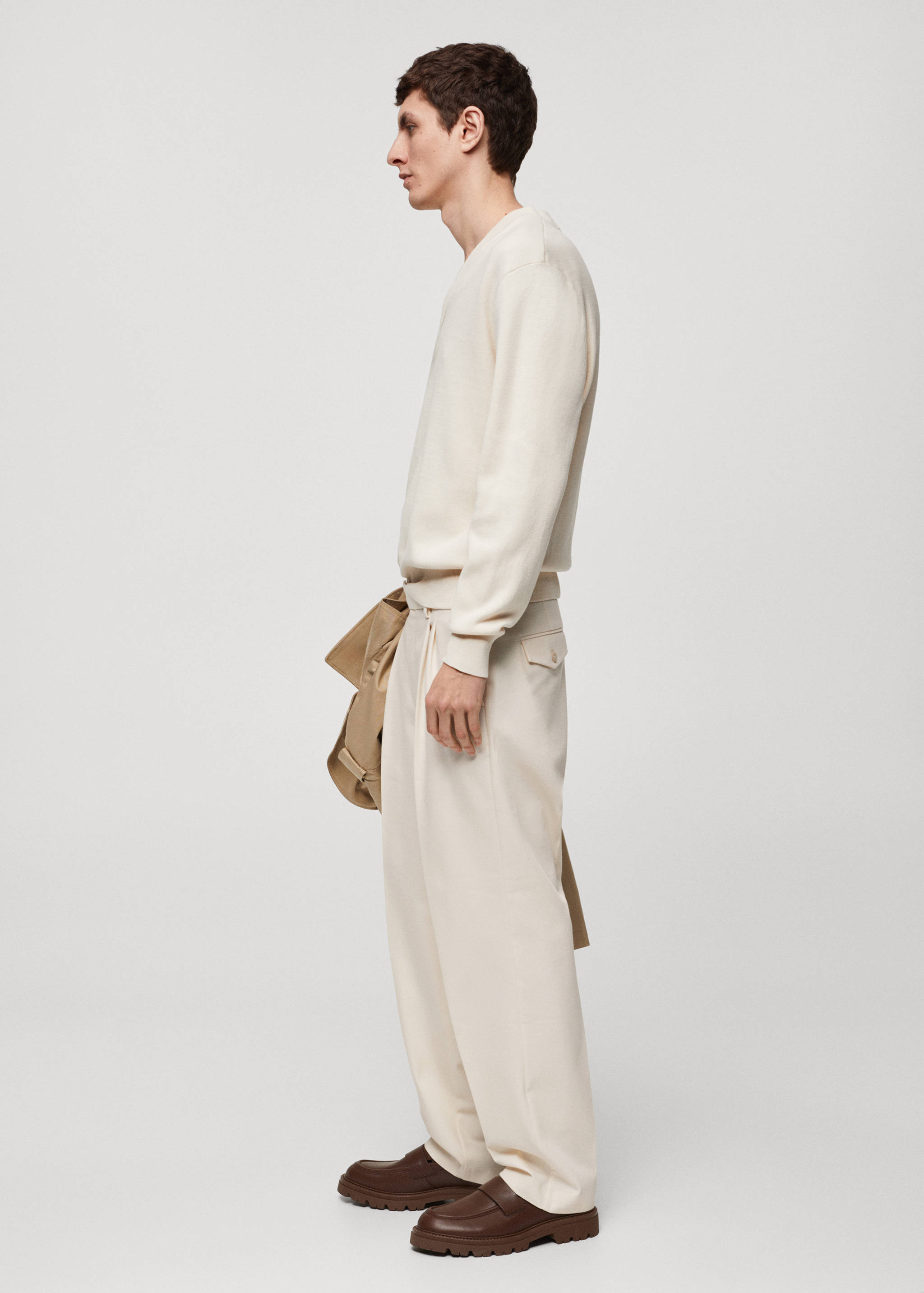 Relaxed-fit pleated pants - Details of the article 2
