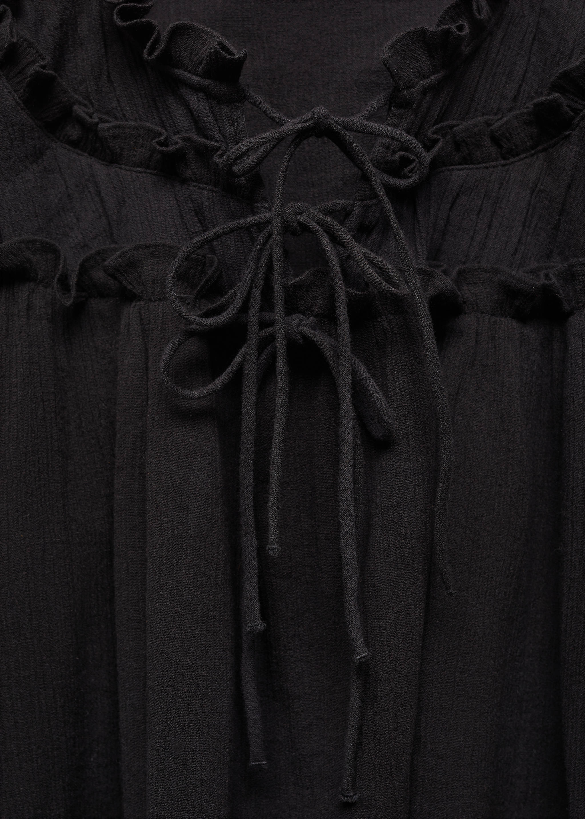 Ruffled cotton blouse - Details of the article 8