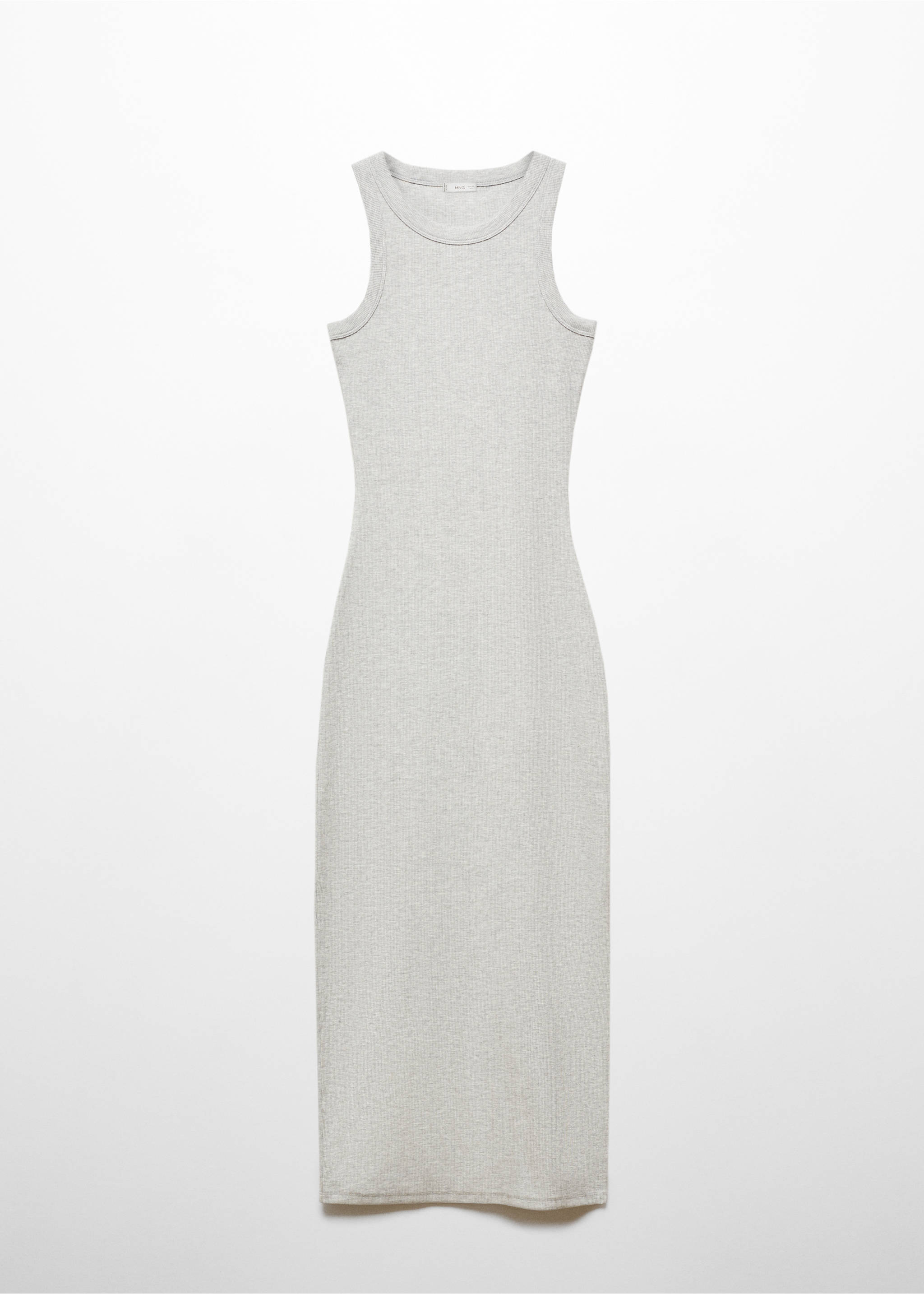 Fitted midi-dress - Article without model, Medium Heather Grey. Ref: 67065155-00.