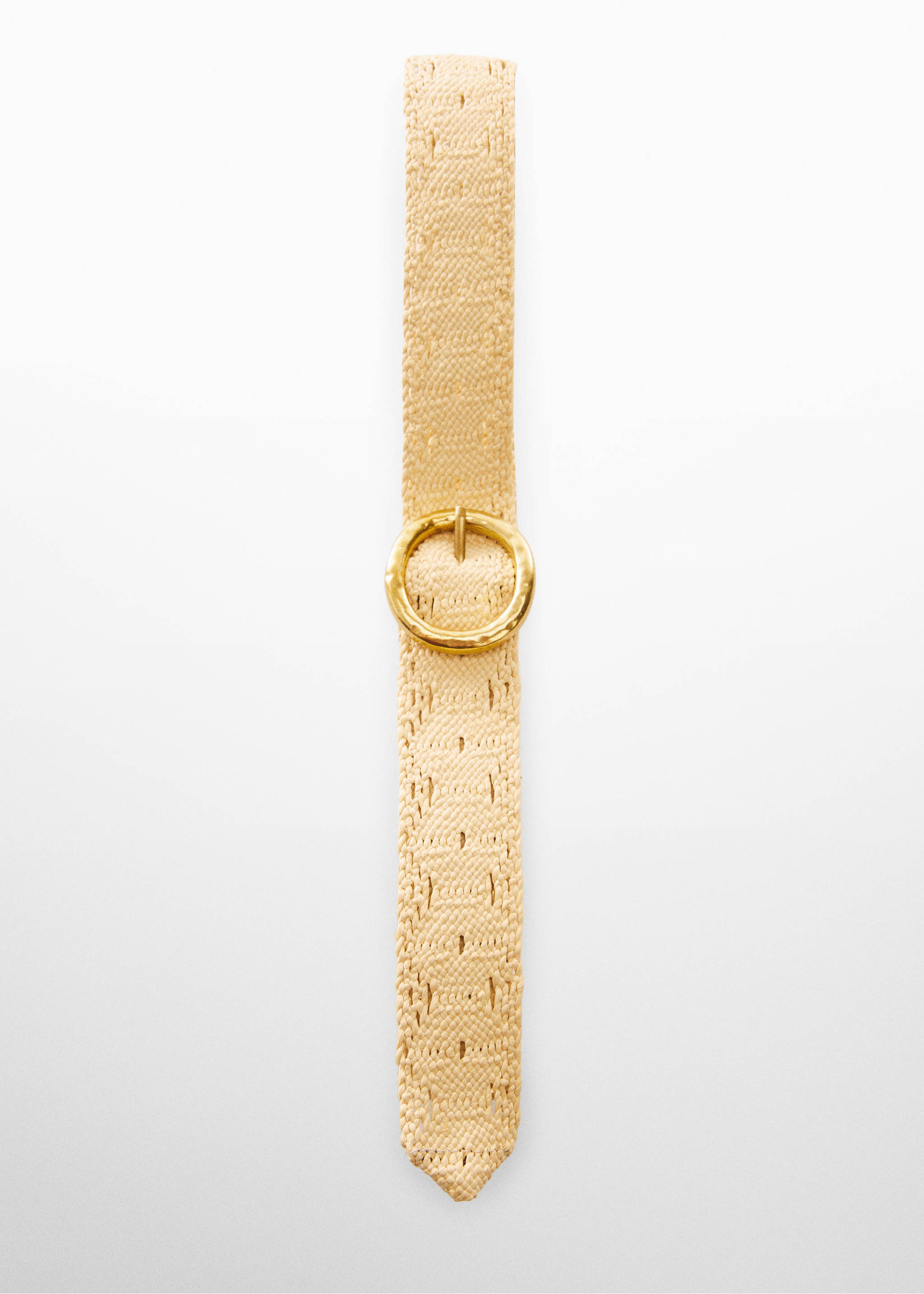 Gürtel mit Schnalle in Häkel-Optik - Detail des Artikels 1, Ecru. Ref: 67065726-00.