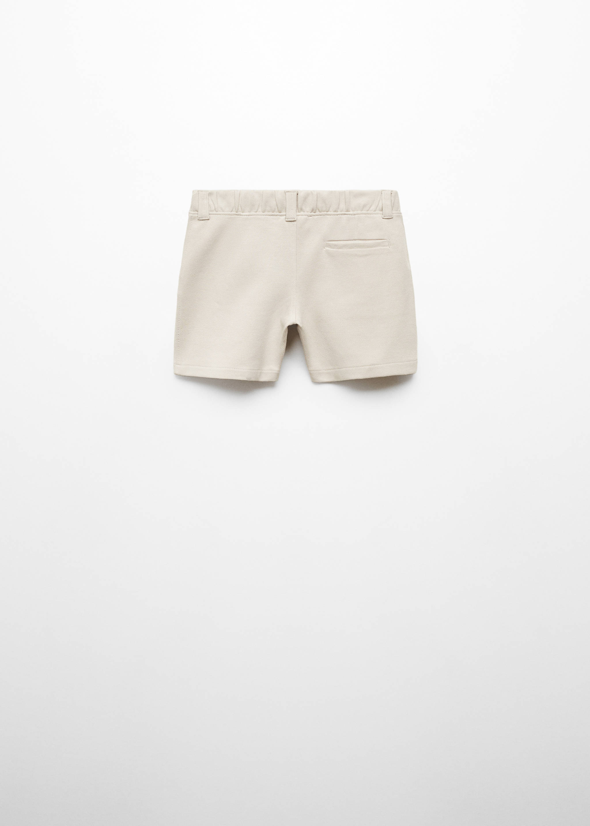 Cotton suit bermuda shorts - Reverse of the article