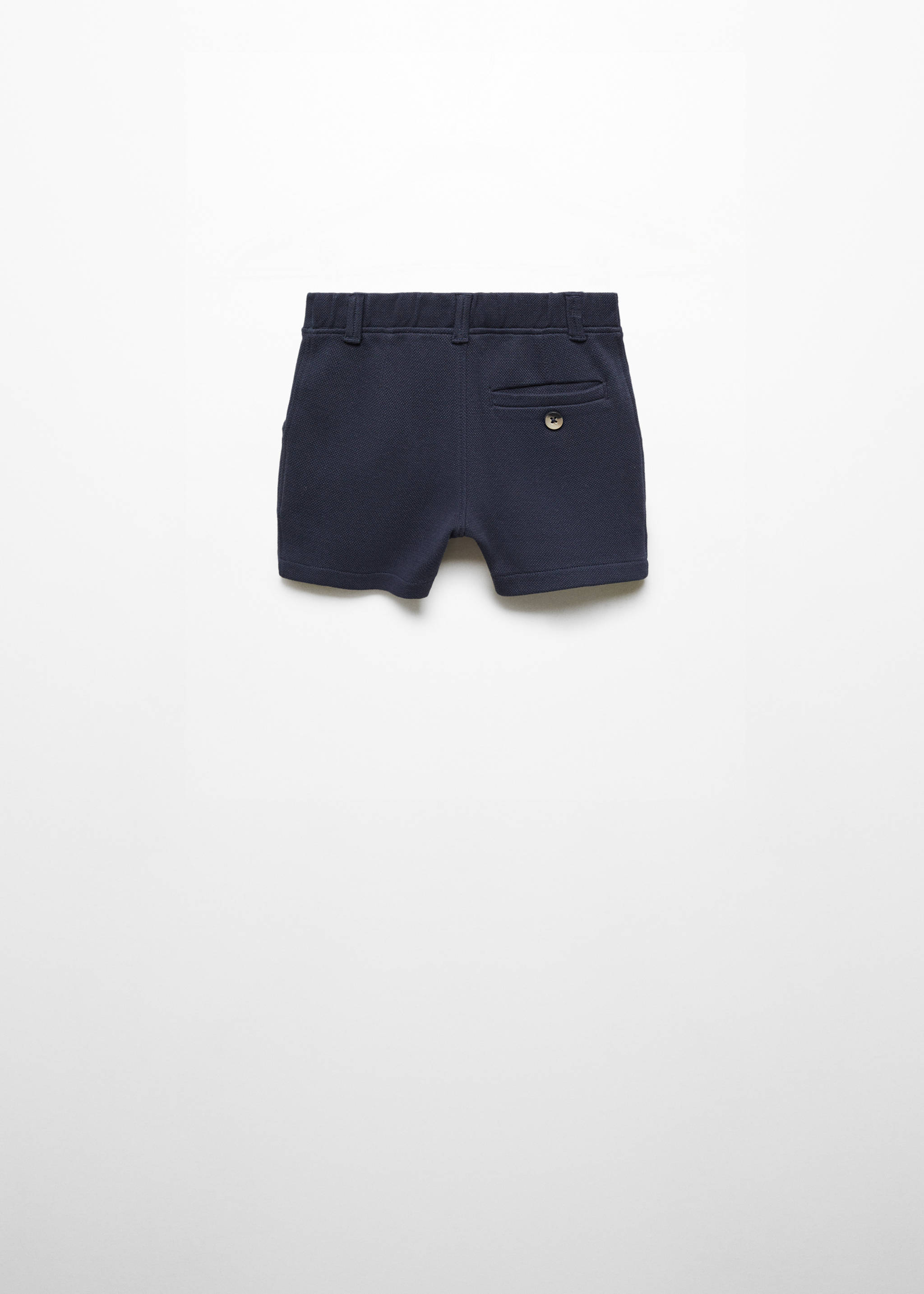 Cotton suit bermuda shorts - Reverse of the article