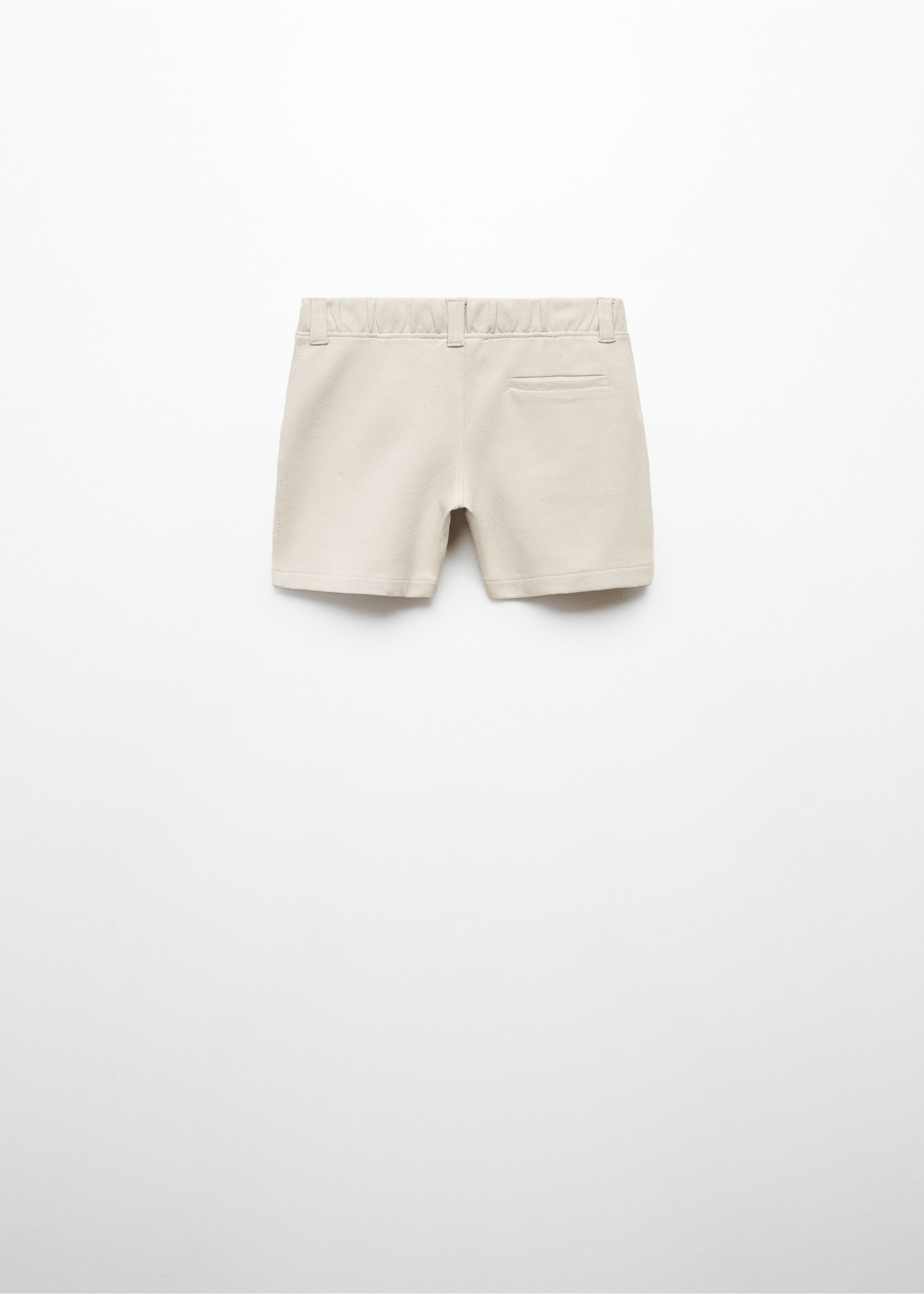 Cotton suit bermuda shorts - Reverse of the article