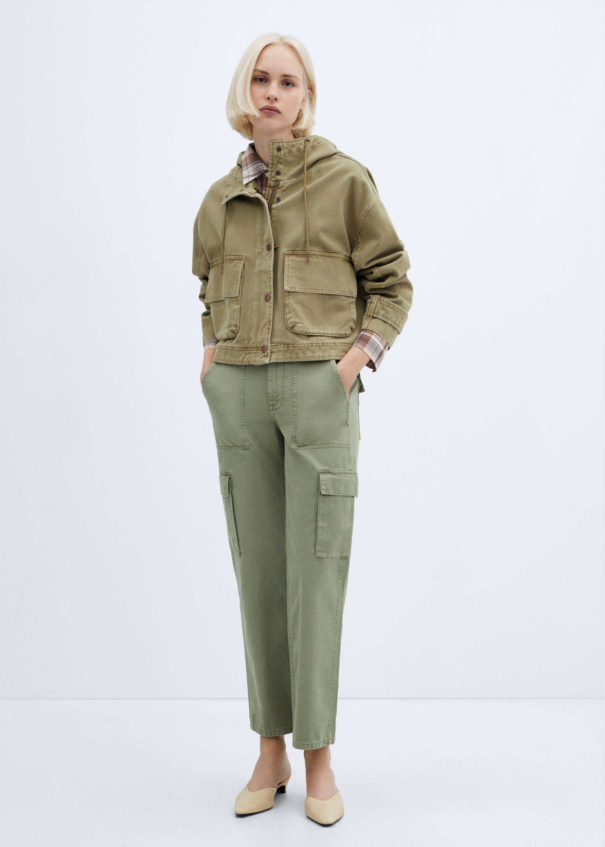 Parka algodón bolsillos - Plano general