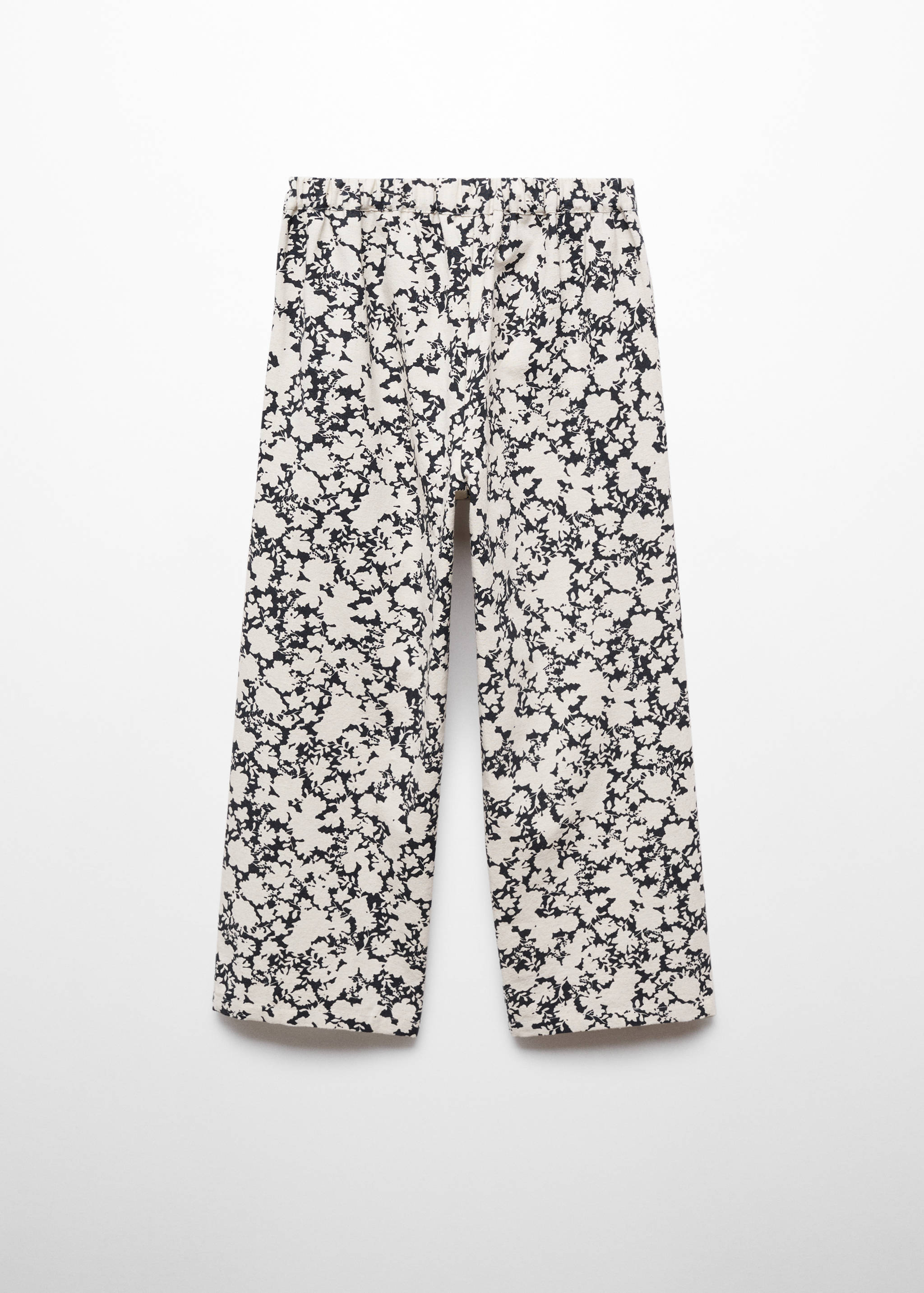 Printed linen pants - Reverse of the article