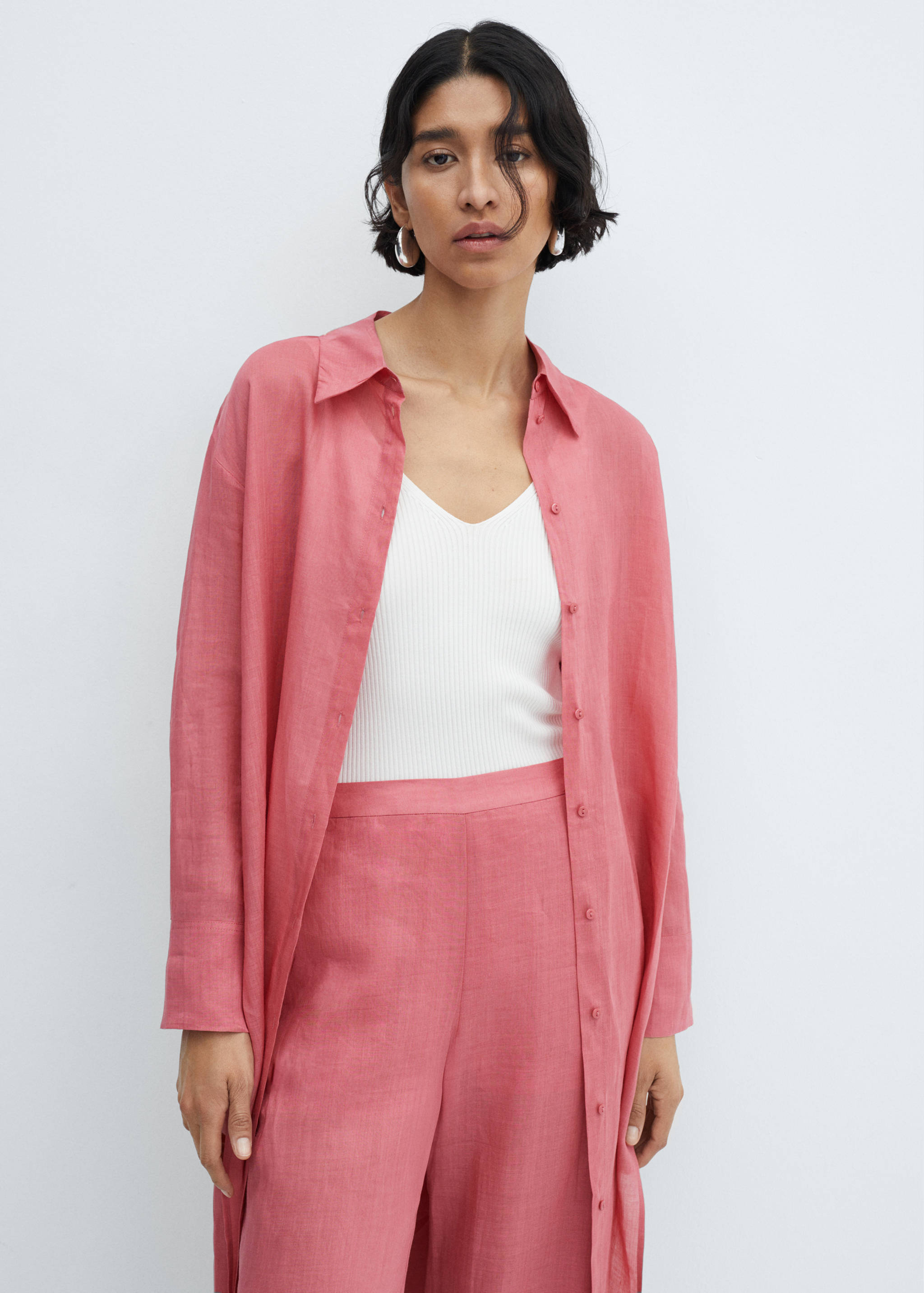 High-rise wide leg trousers - Details of the article 1