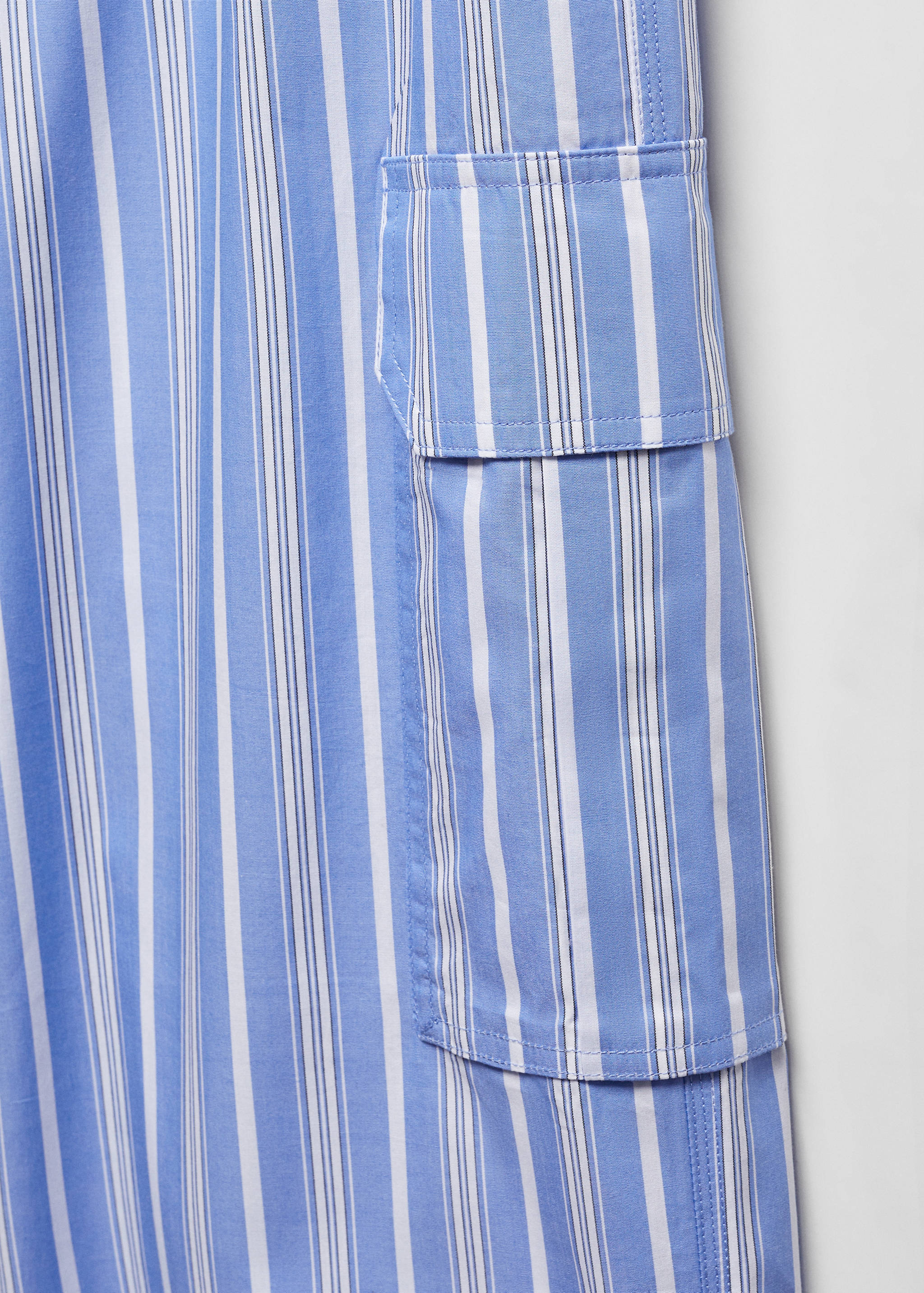 Pantalons cargo cotó ratlles - Detall de l'article 8