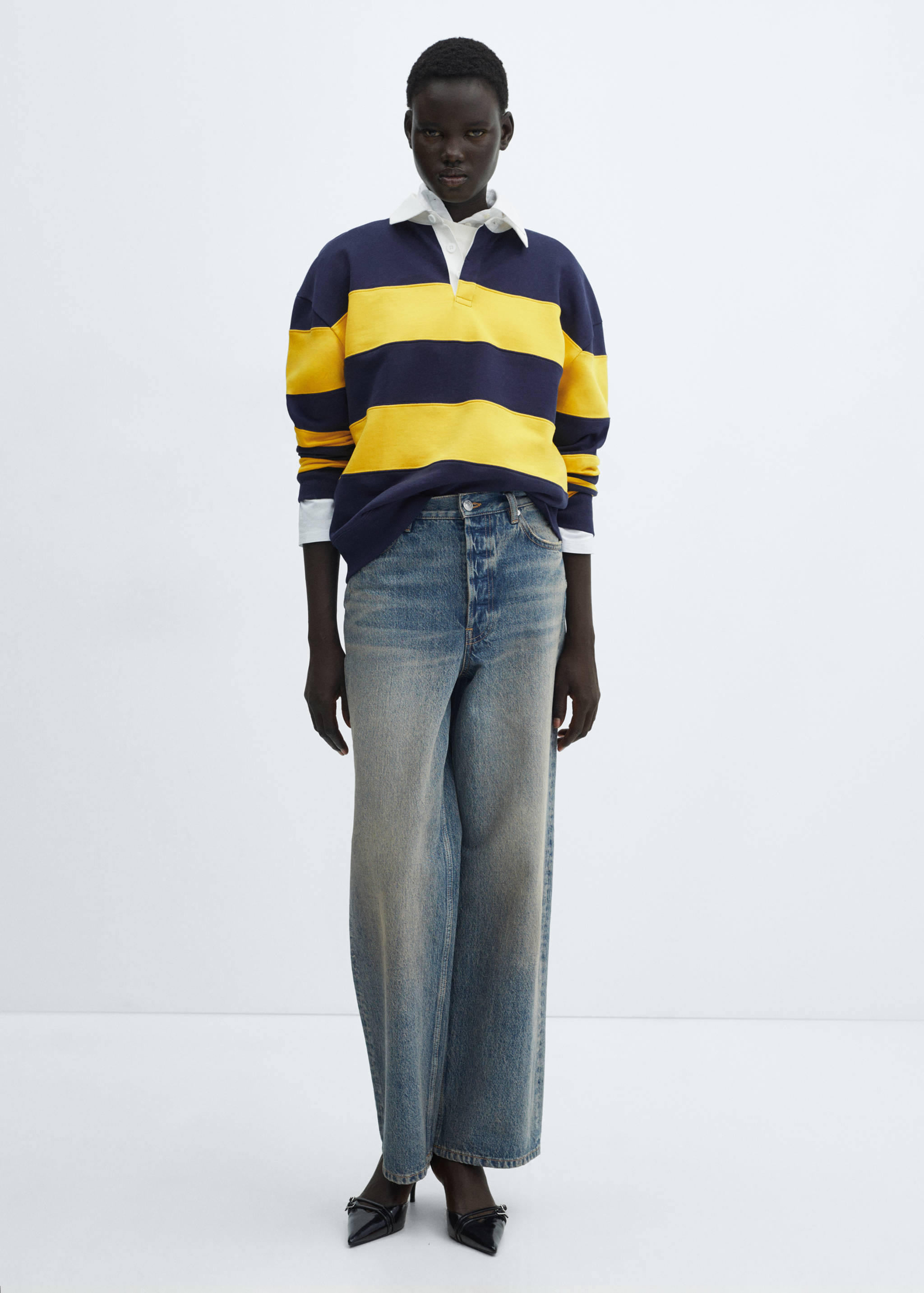 Polo rayas algodón - Plano general