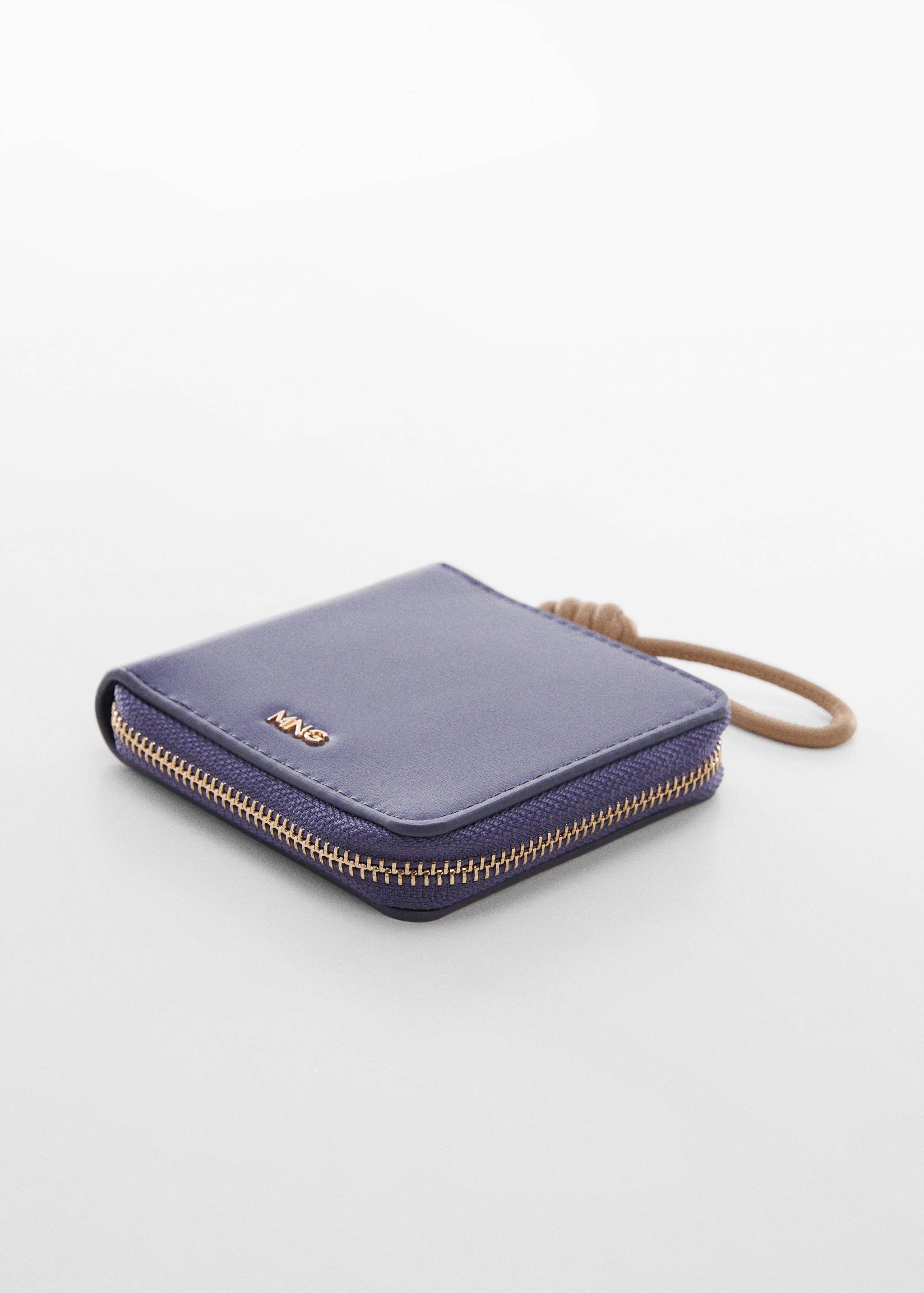 Faux-leather wallet - Medium plane