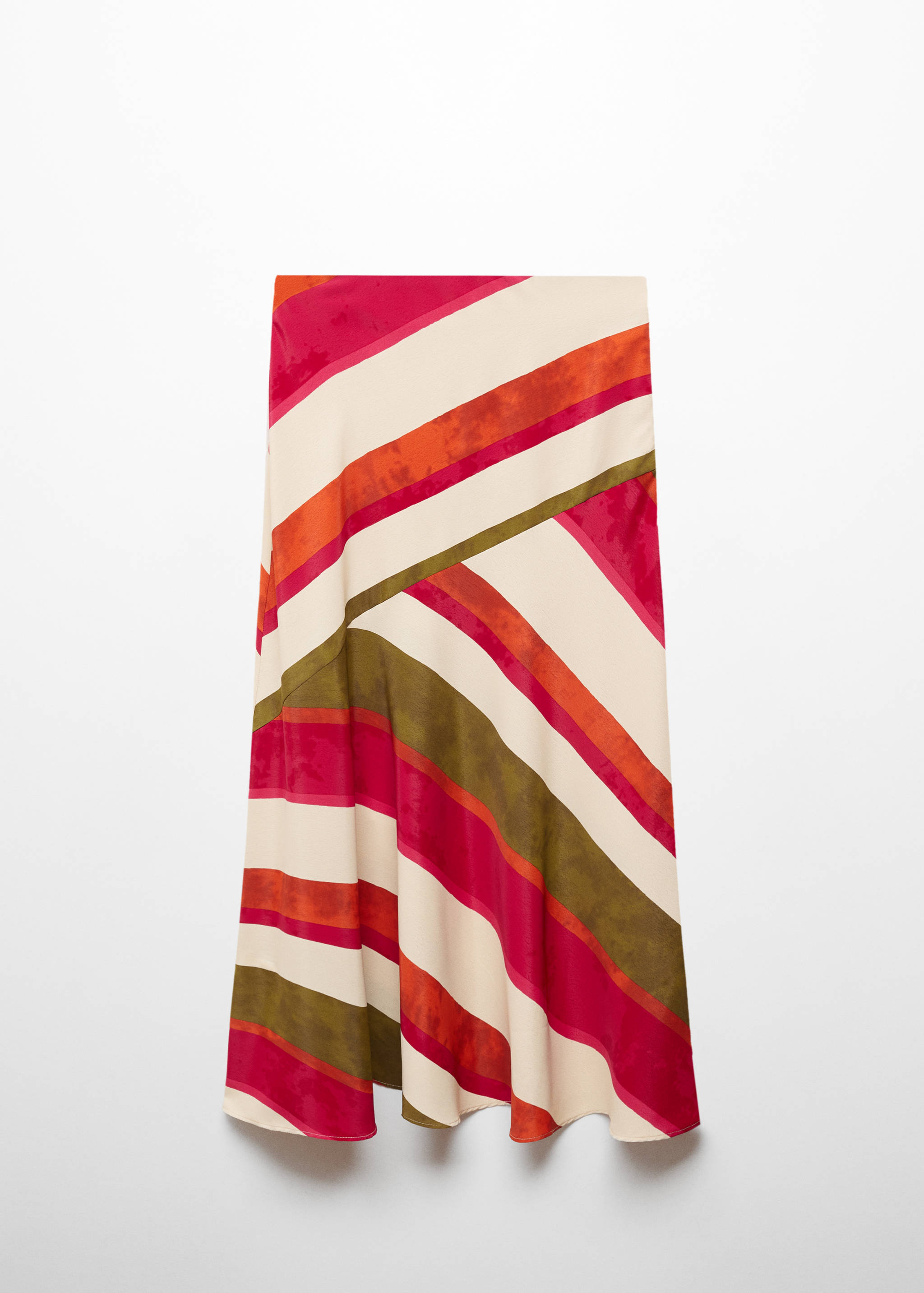 Falda satinada rayas - Artículo sin modelo