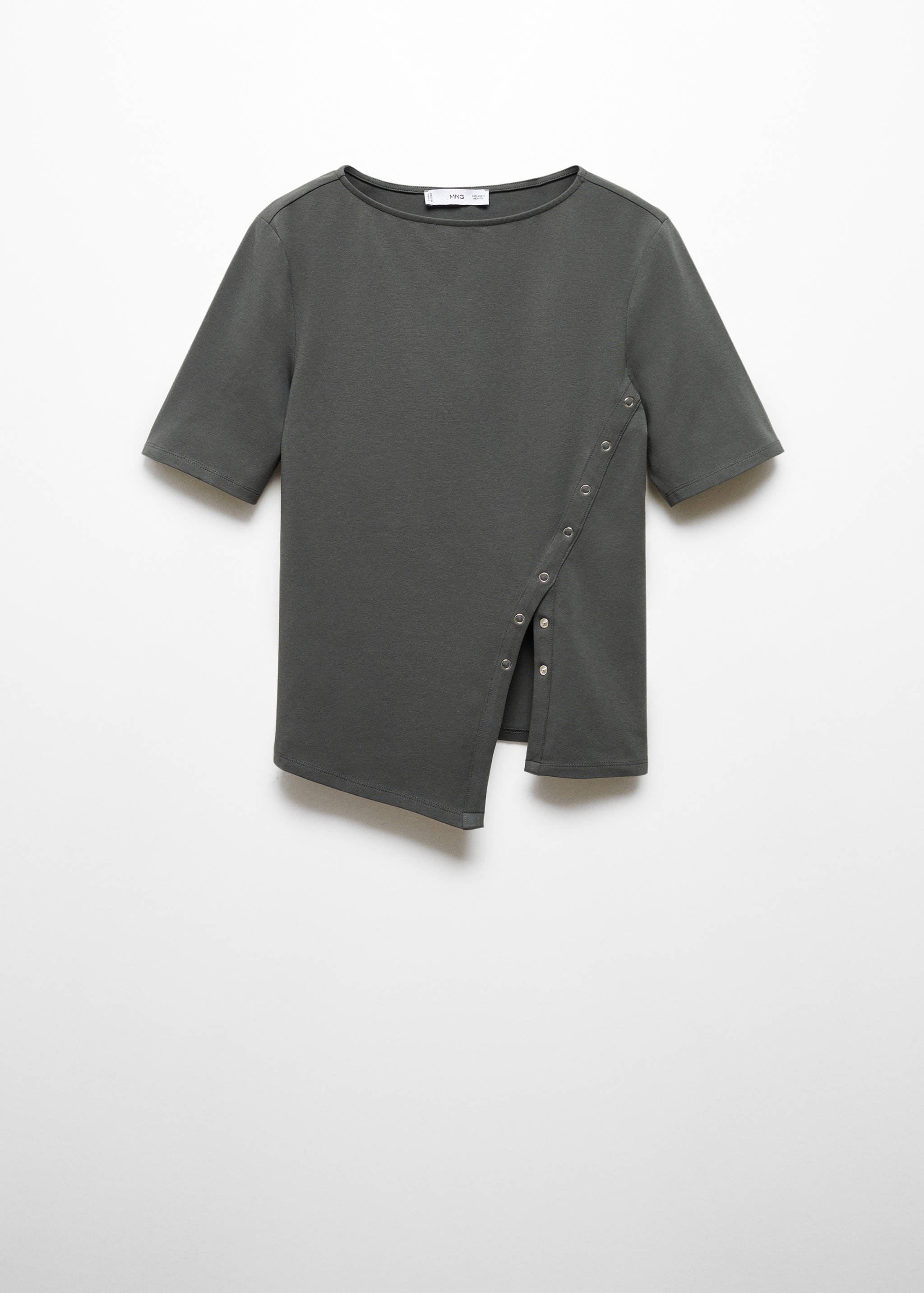 Cotton t-shirt with slit - Article without model