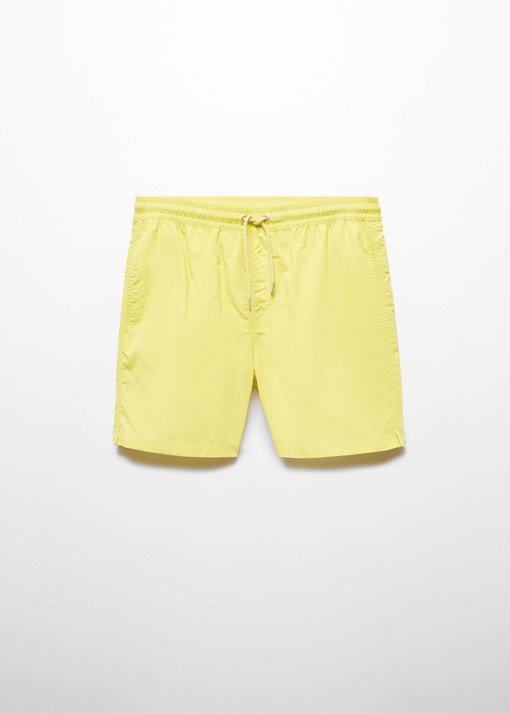 Basic drawstring swimsuit - Article without model, Lime. Ref: 67065979-00.