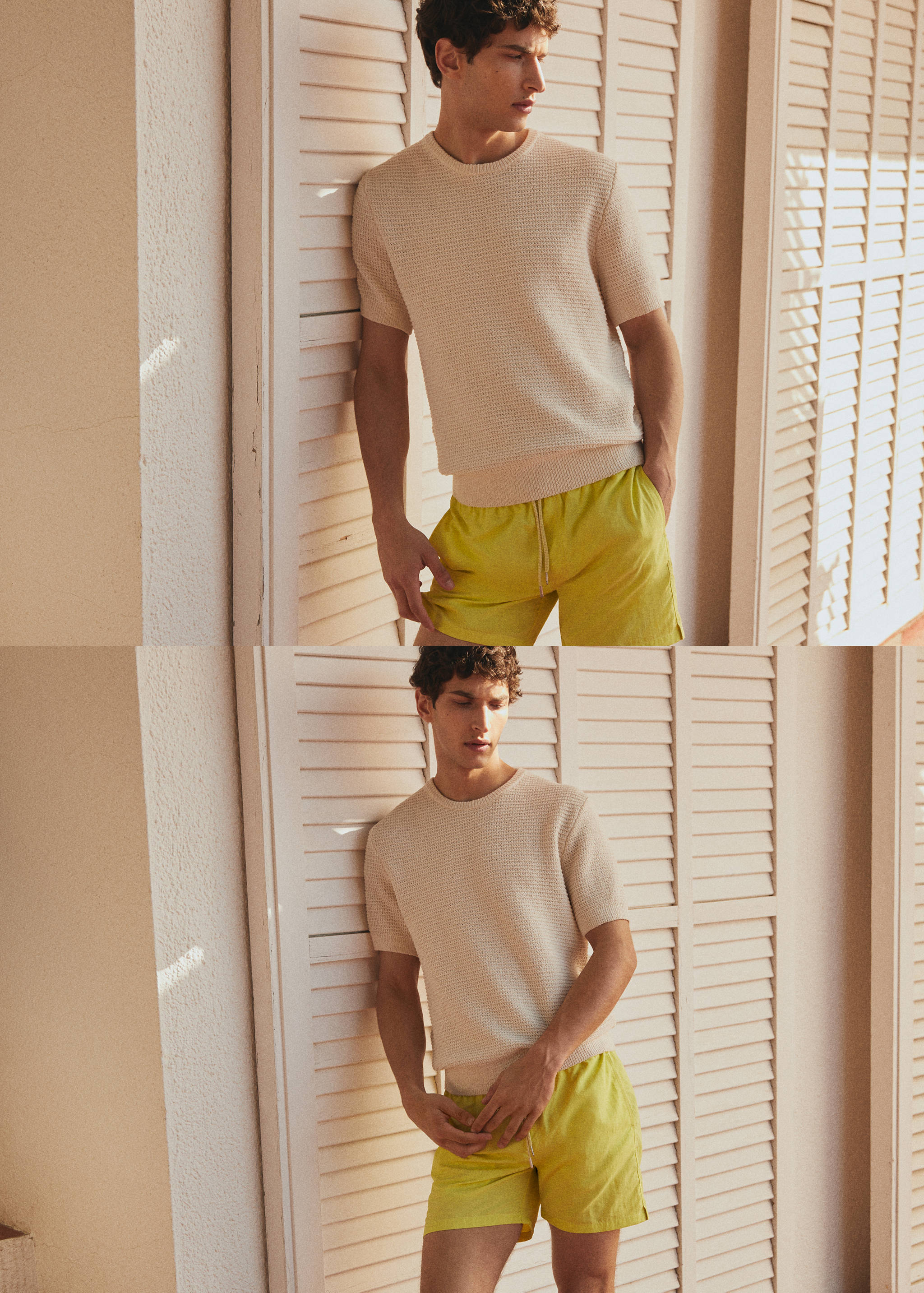 Basic-Badeshorts mit Kordelzug - Detail des Artikels 5