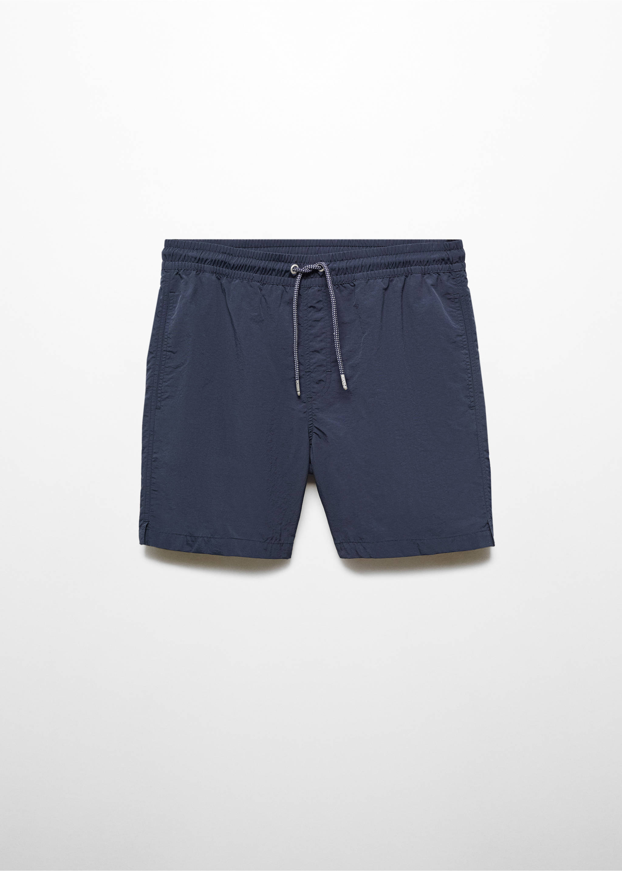 Basic-Badeshorts mit Kordelzug - Artikel ohne Model, Dunkles Marineblau. Ref: 67065979-00.