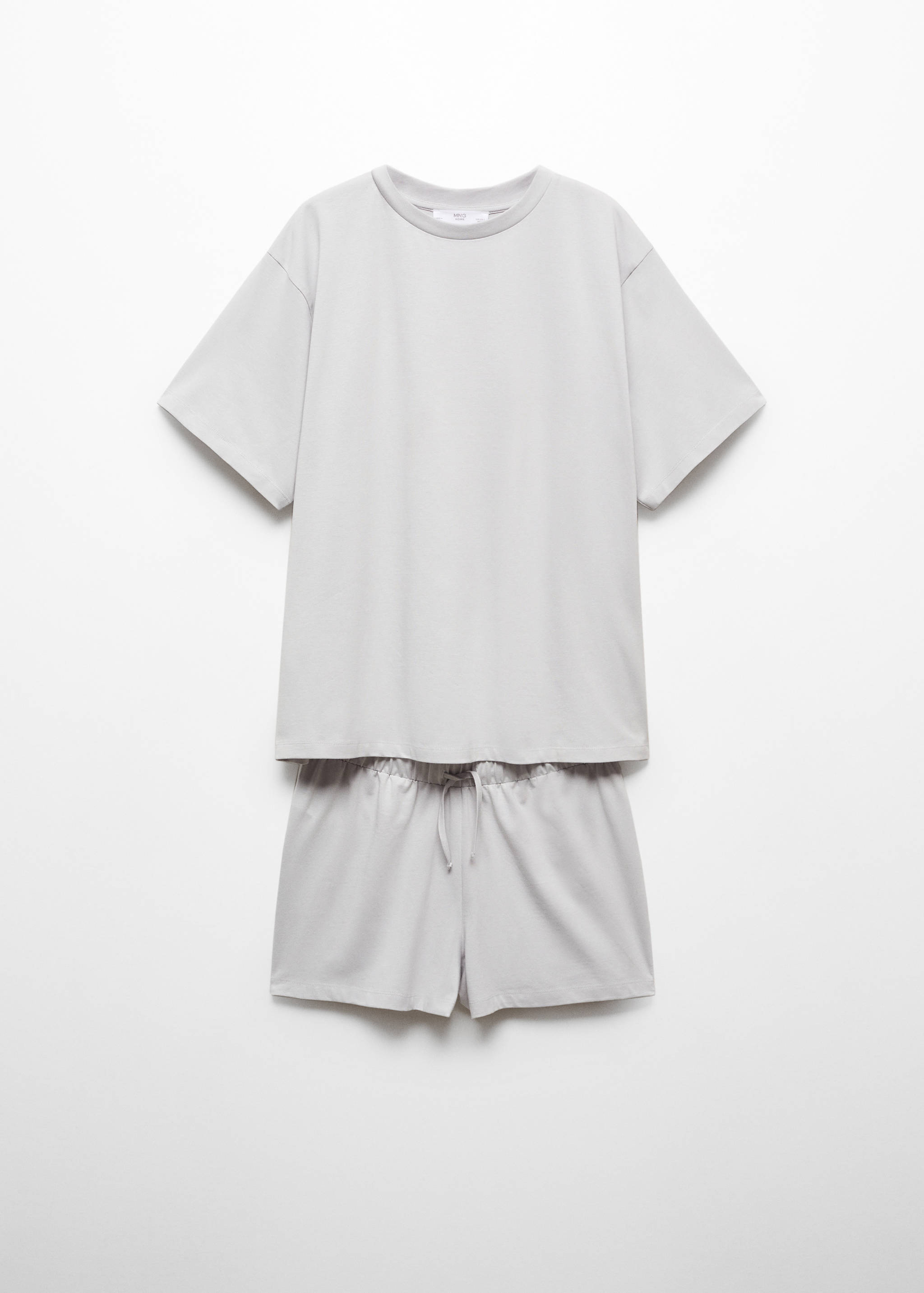 Short two-piece cotton pyjamas - Article without model