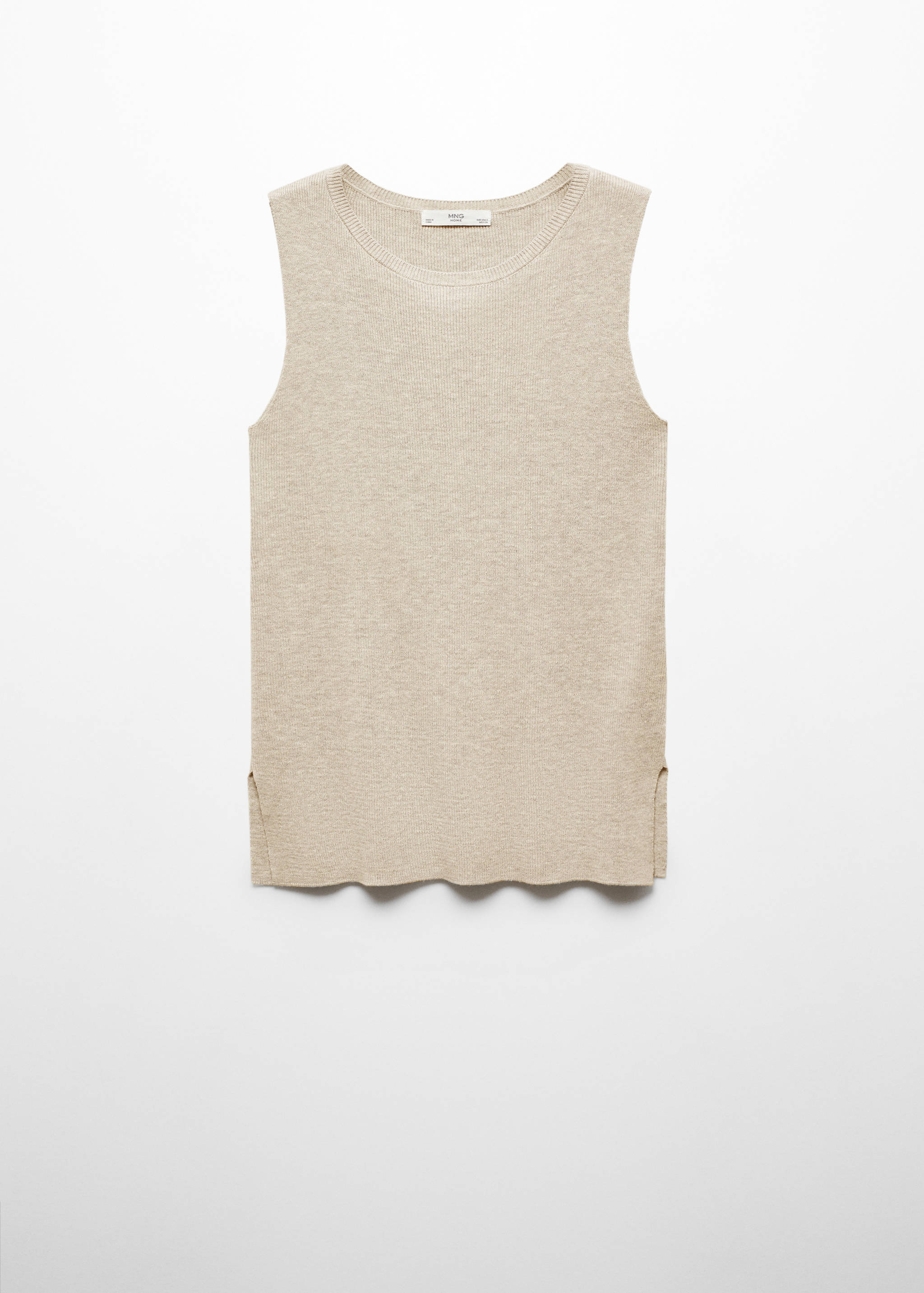 Stricktop aus Baumwolle mit Leinen - Artikel ohne Model