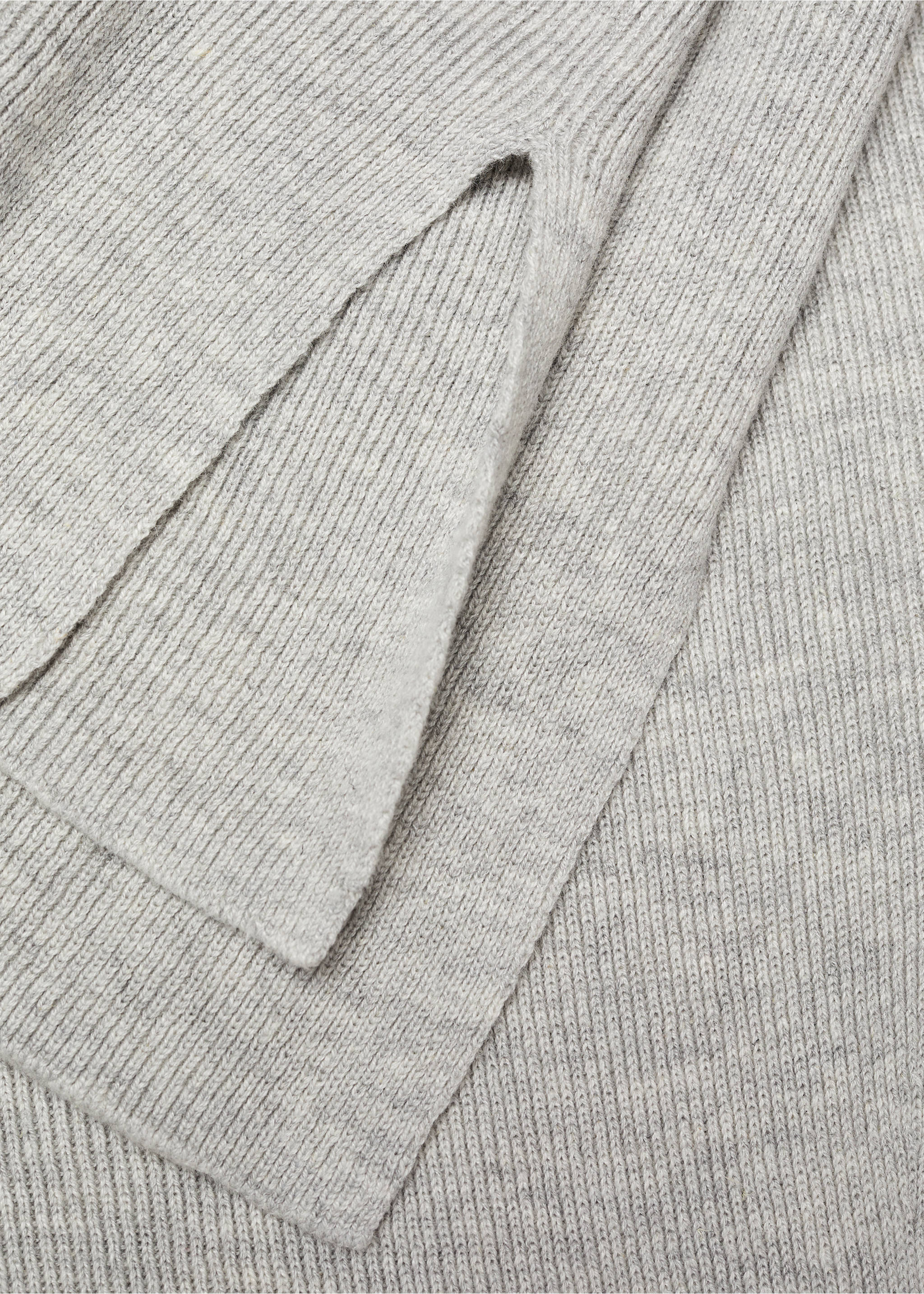 Stickad topp bomull linne - Detaljer om artikeln 8, Ljus Heather Grå. Ref: 67065990-00.
