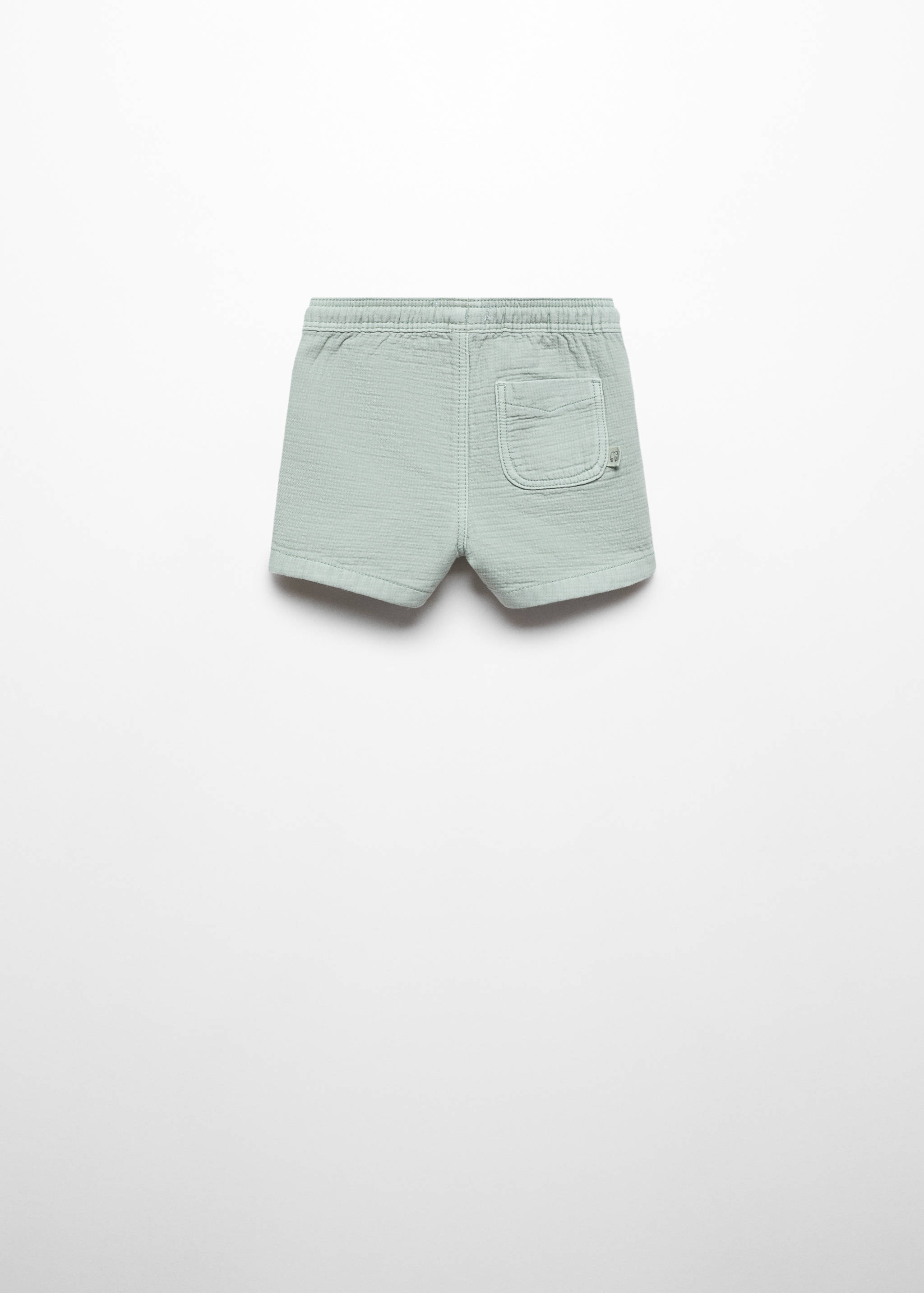 Bermuda coton taille élastique - Verso de l’article