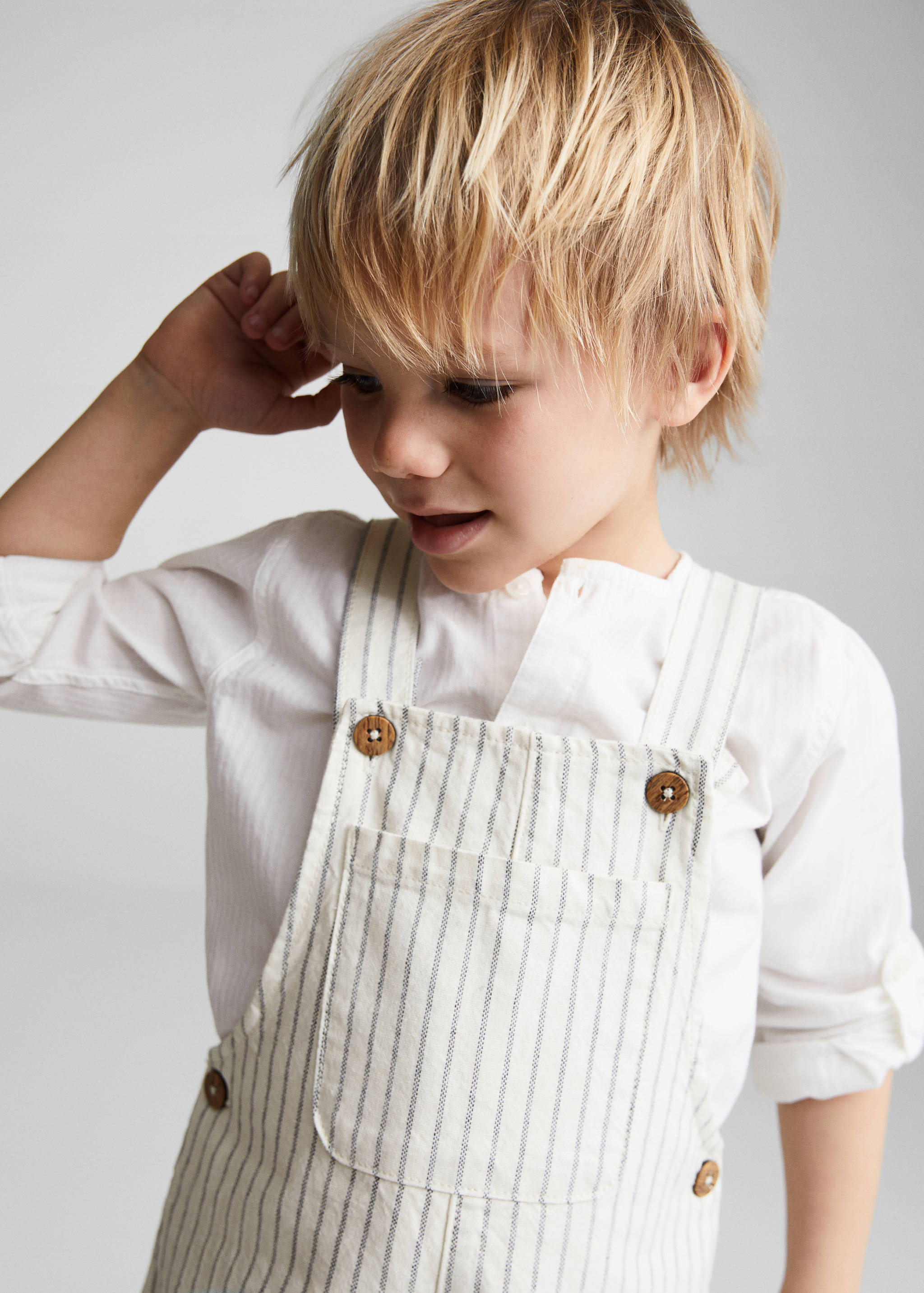 Salopette coton rayures - Détail de l'article 1