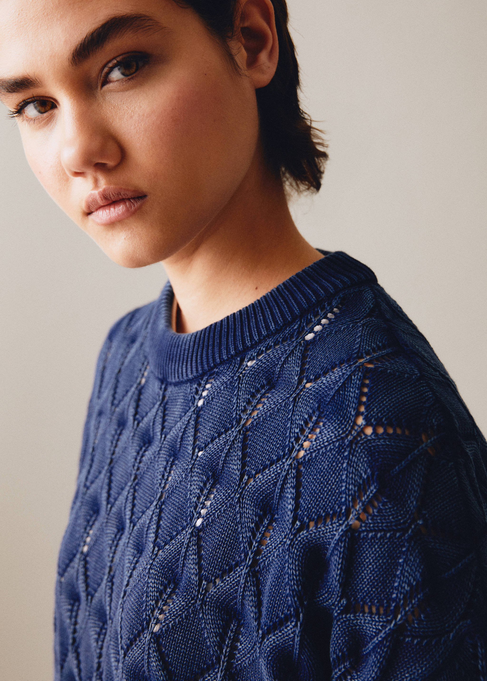 Openwork knit sweater - Details of the article 5