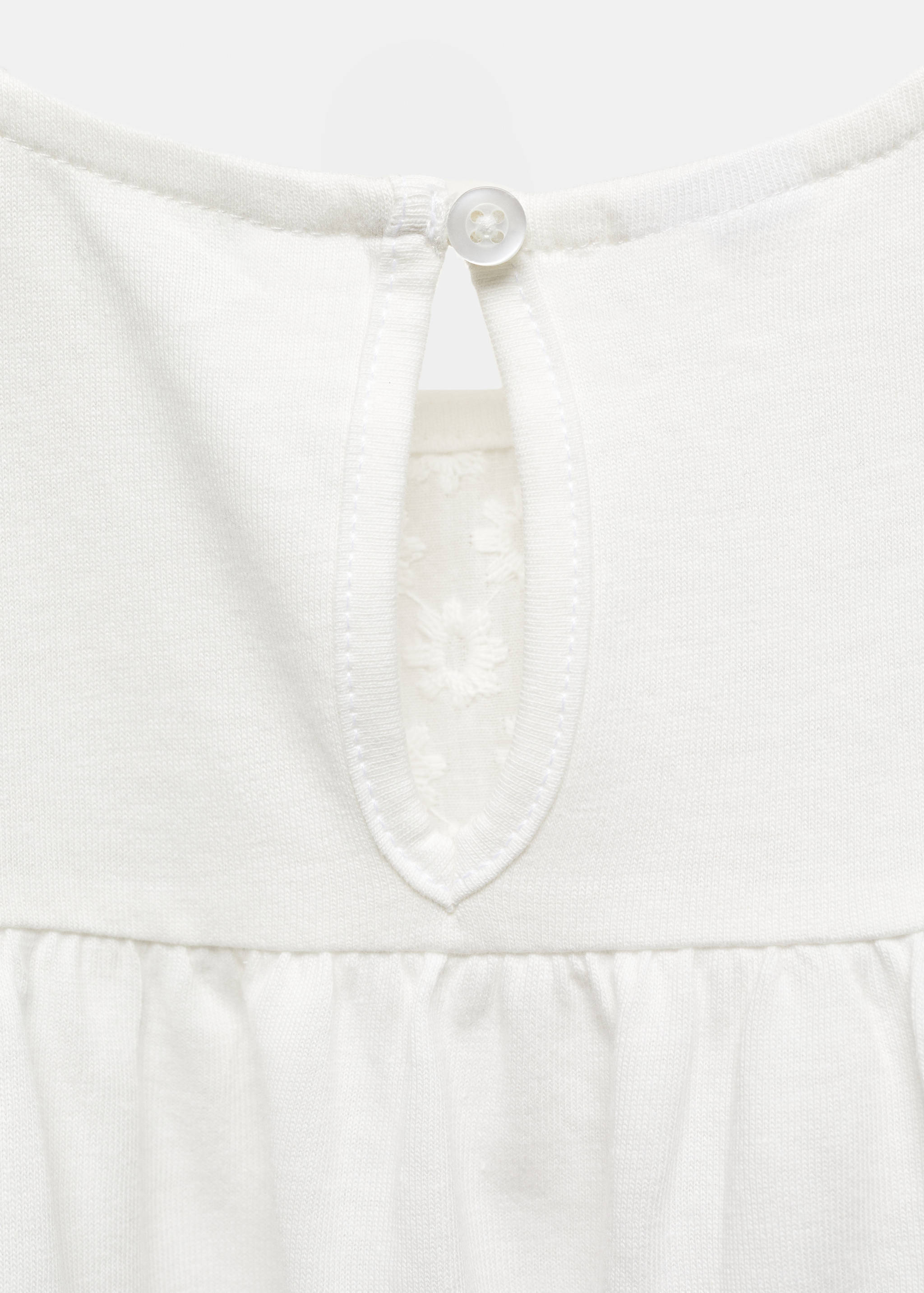 T-shirt met geborduurde bloemen - Detail van het artikel 0