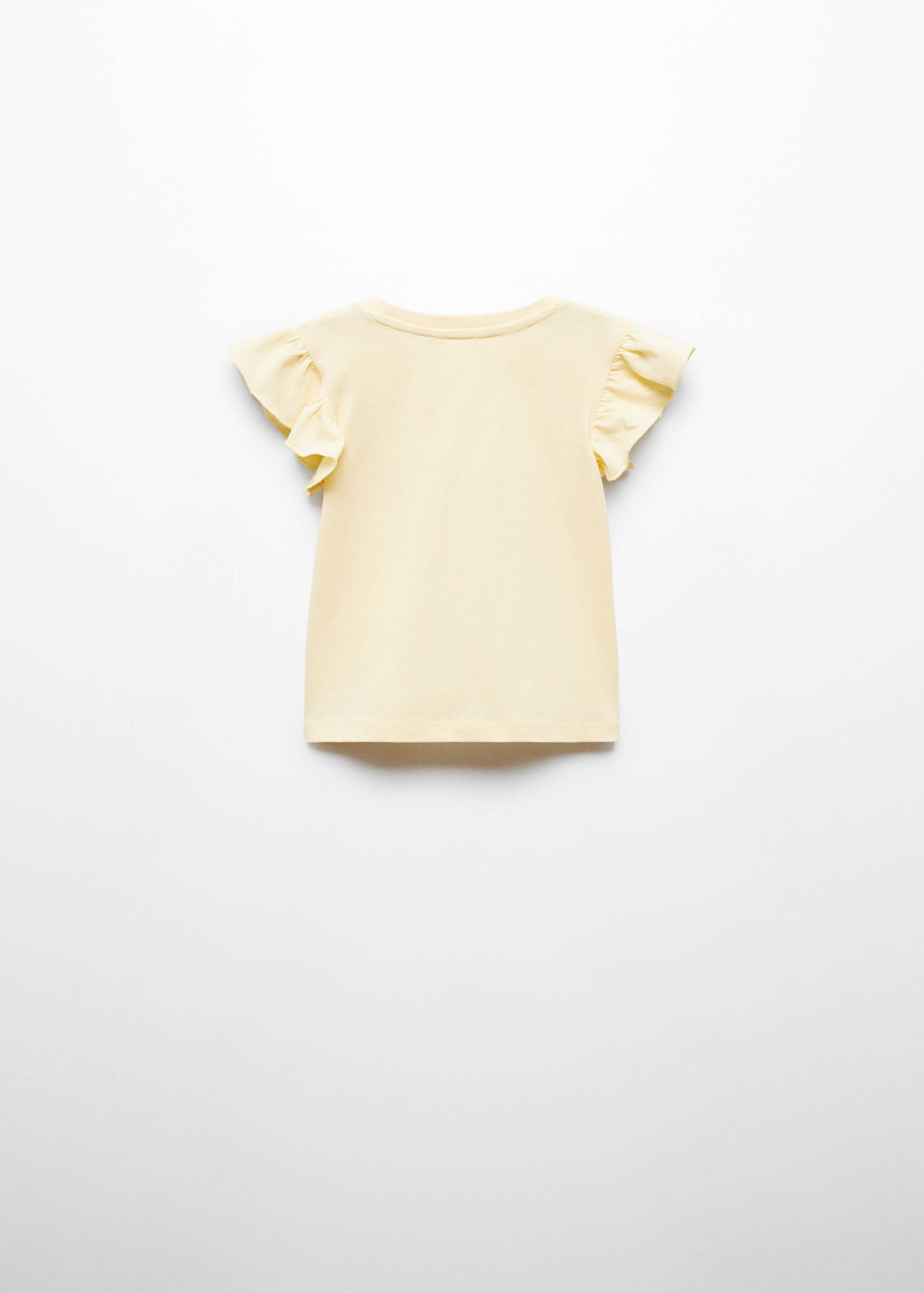 Ruffled printed t-shirt - Reverse of the article