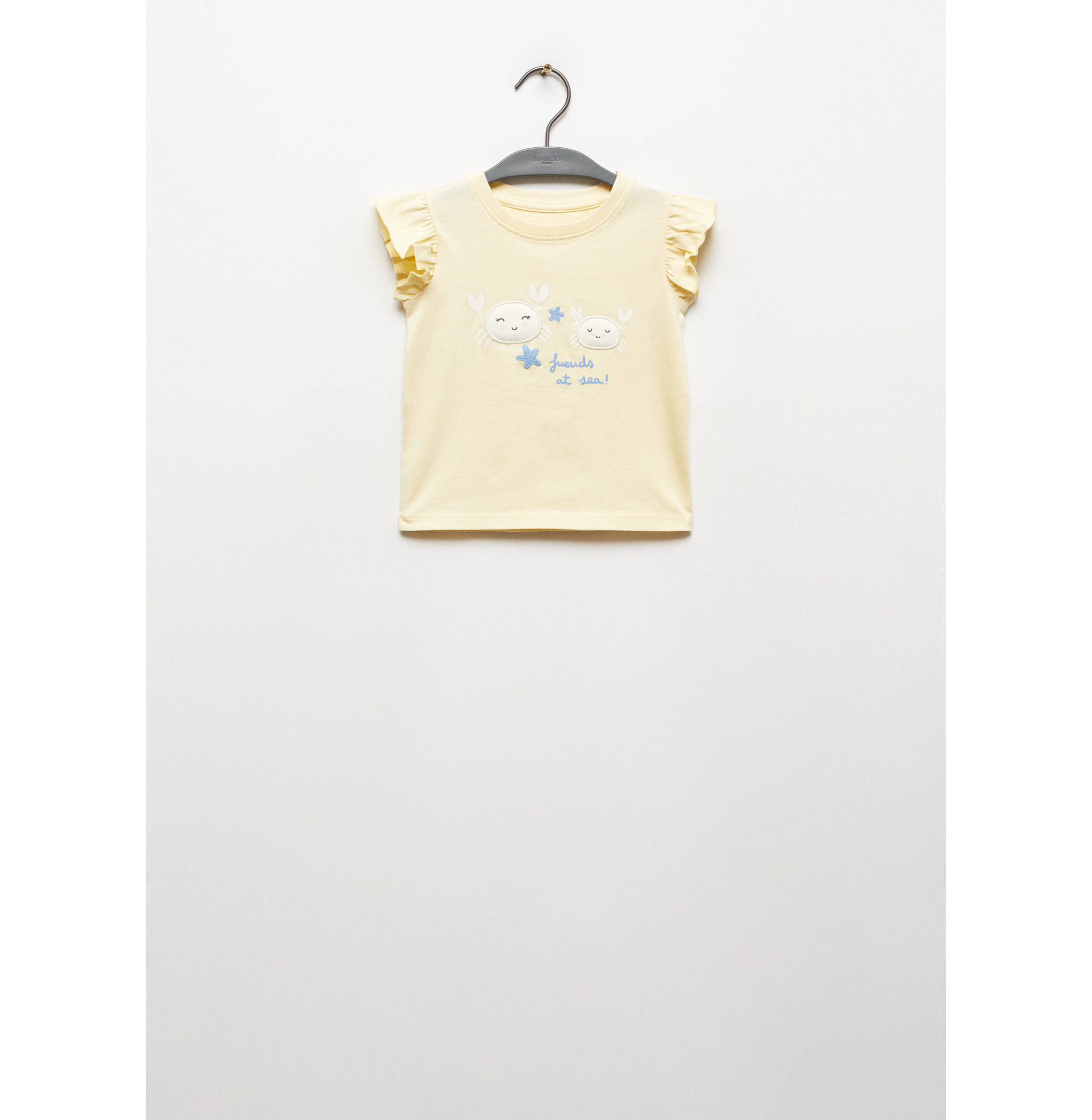 Ruffled printed t-shirt - Article without model