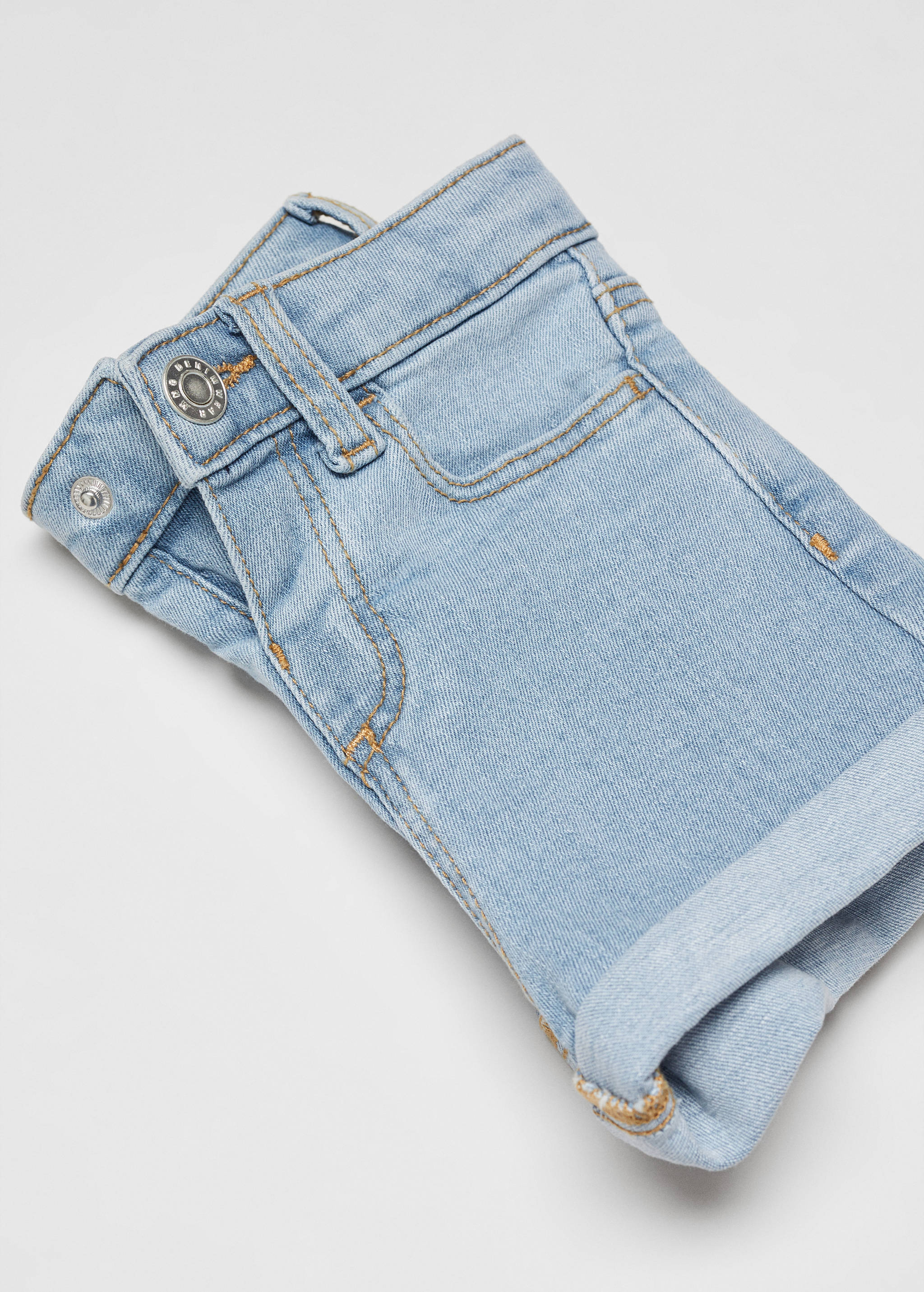 Rolled-up hem denim shorts - Details of the article 8