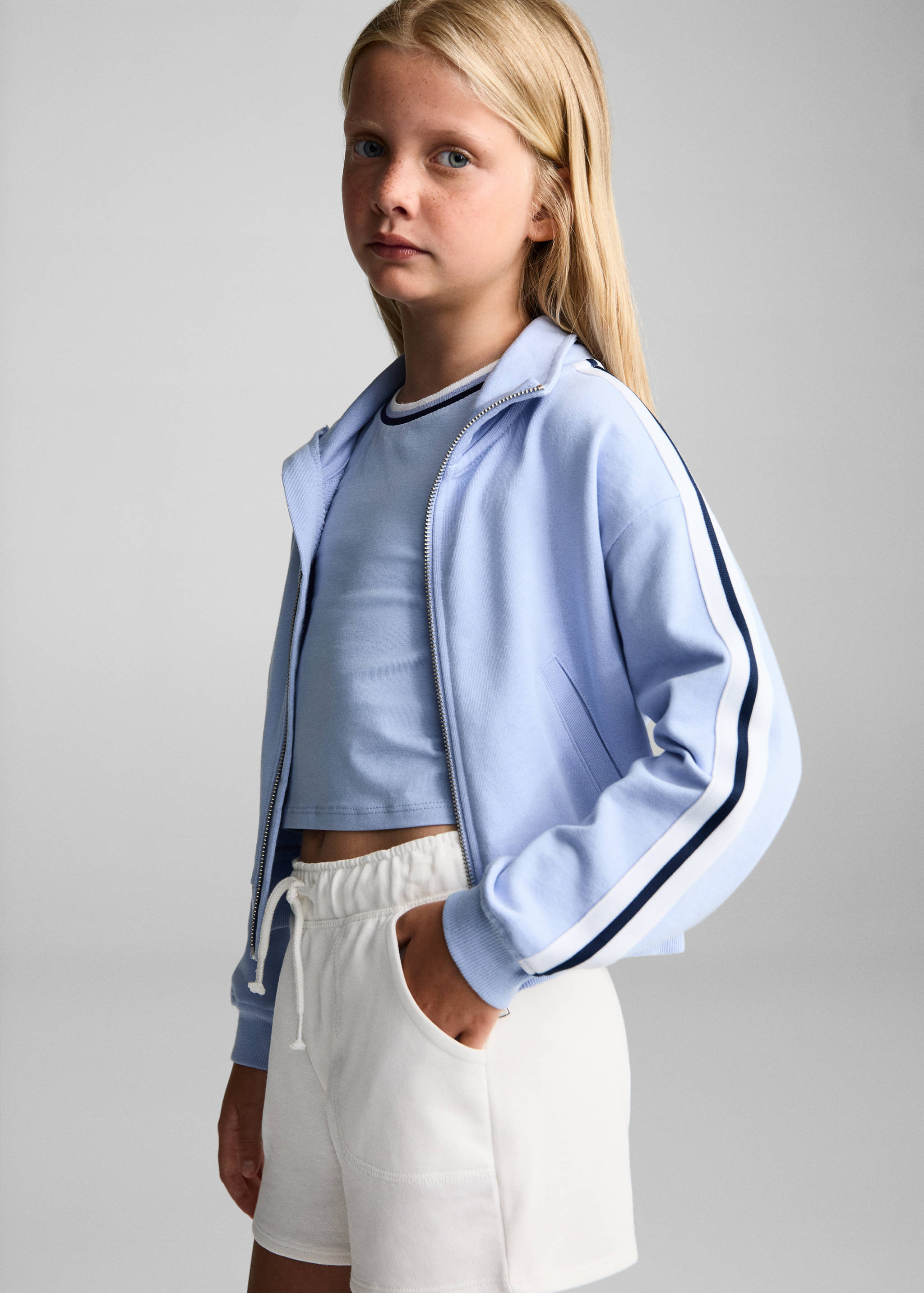 Cotton drawstring waist shorts - Medium plane