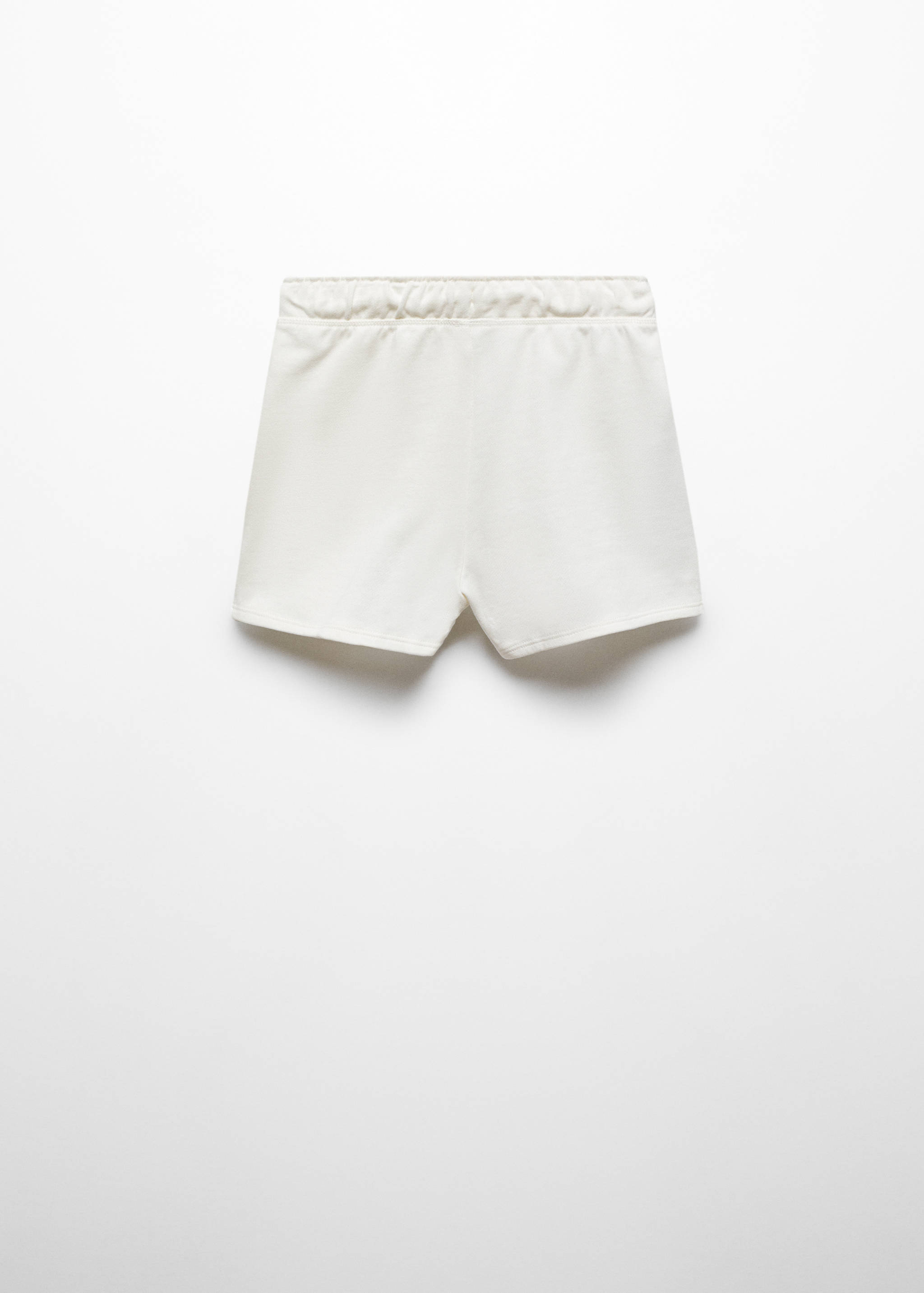 Cotton drawstring waist shorts - Reverse of the article