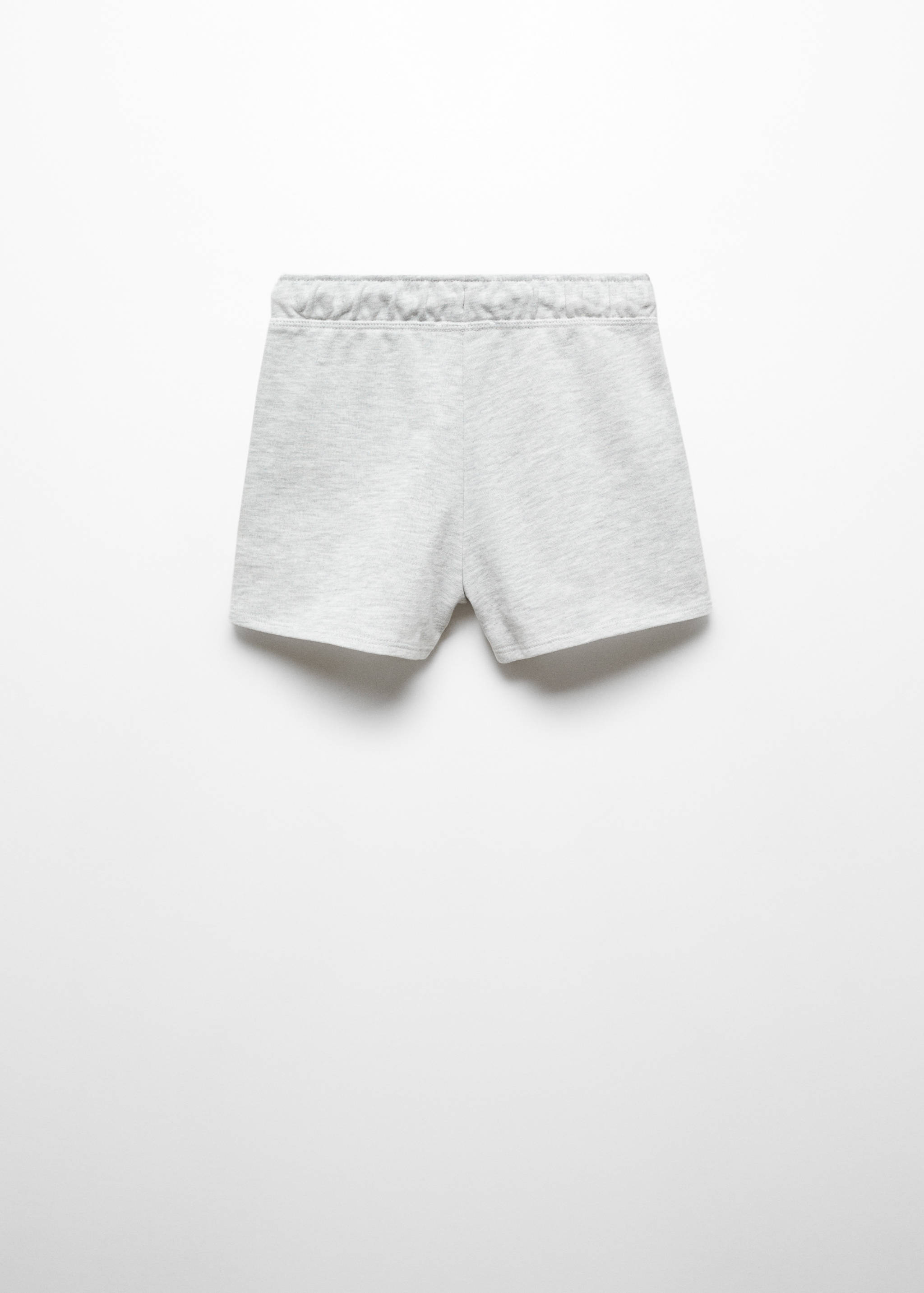 Cotton drawstring waist shorts - Reverse of the article