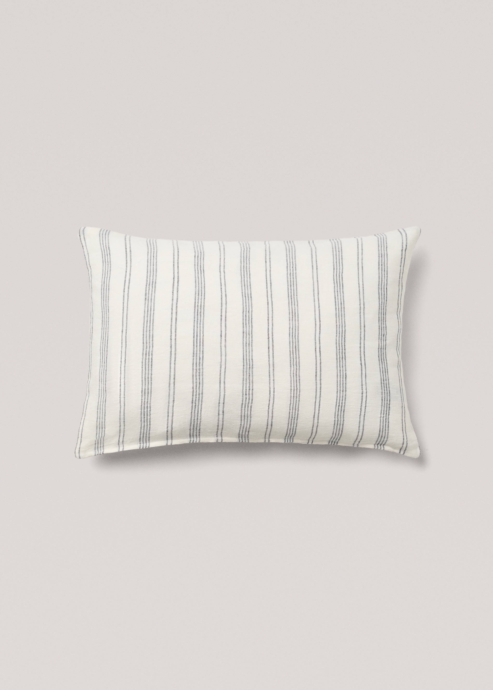 100% linen striped cushion cover 40x60cm - Article without model
