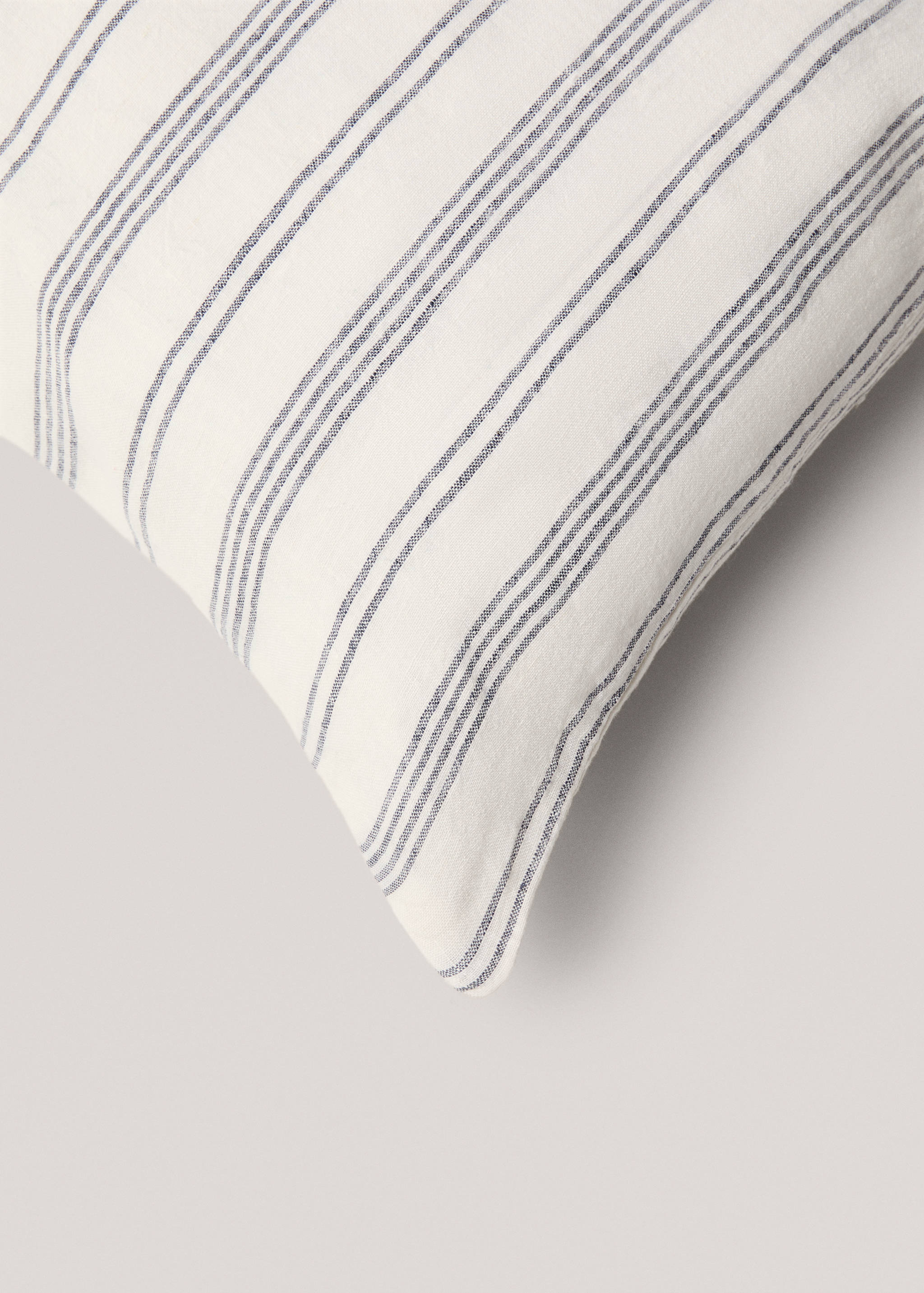 100% linen striped cushion cover 40x60cm - Details of the article 2