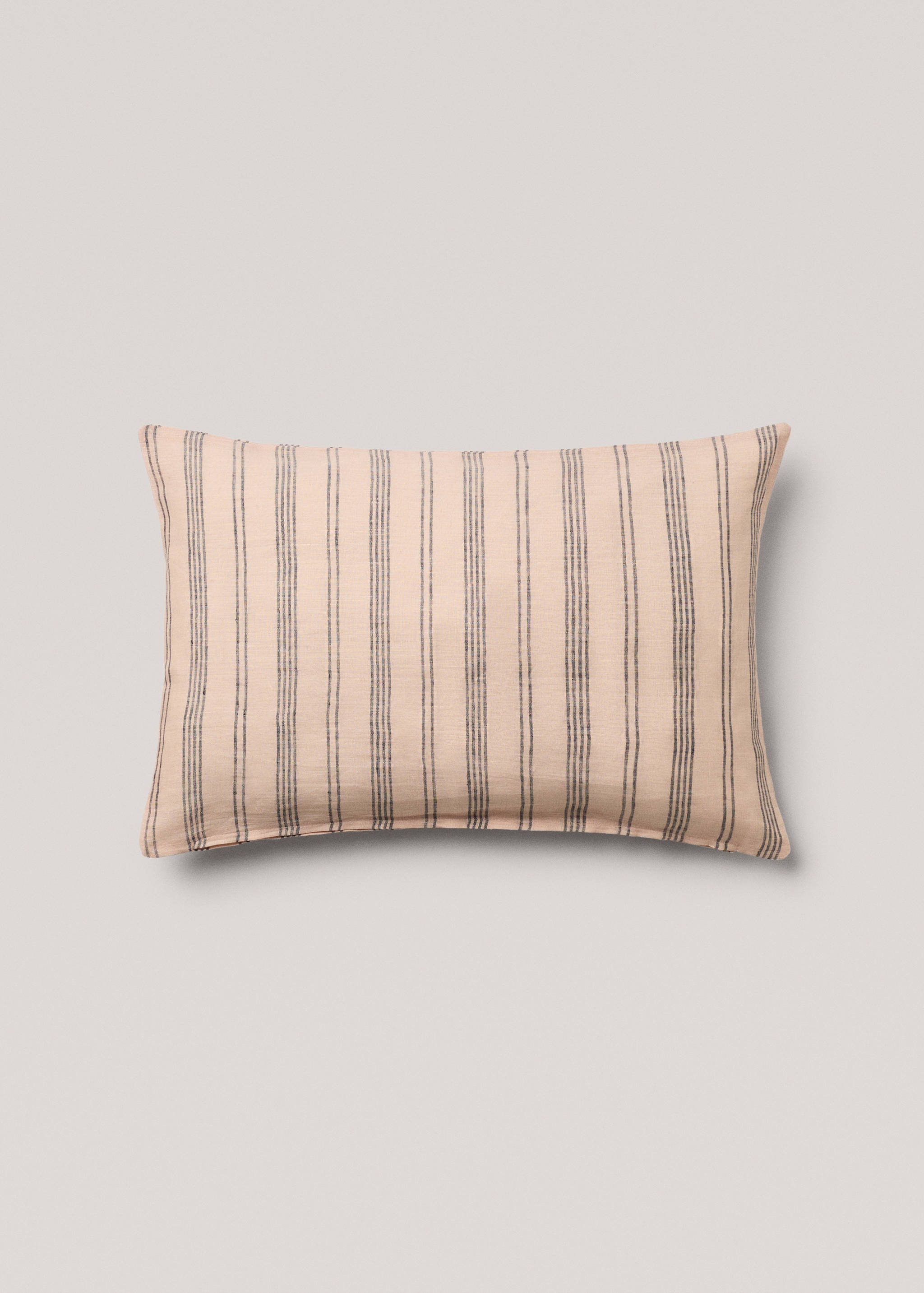 100% linen striped cushion cover 40x60cm - Article without model