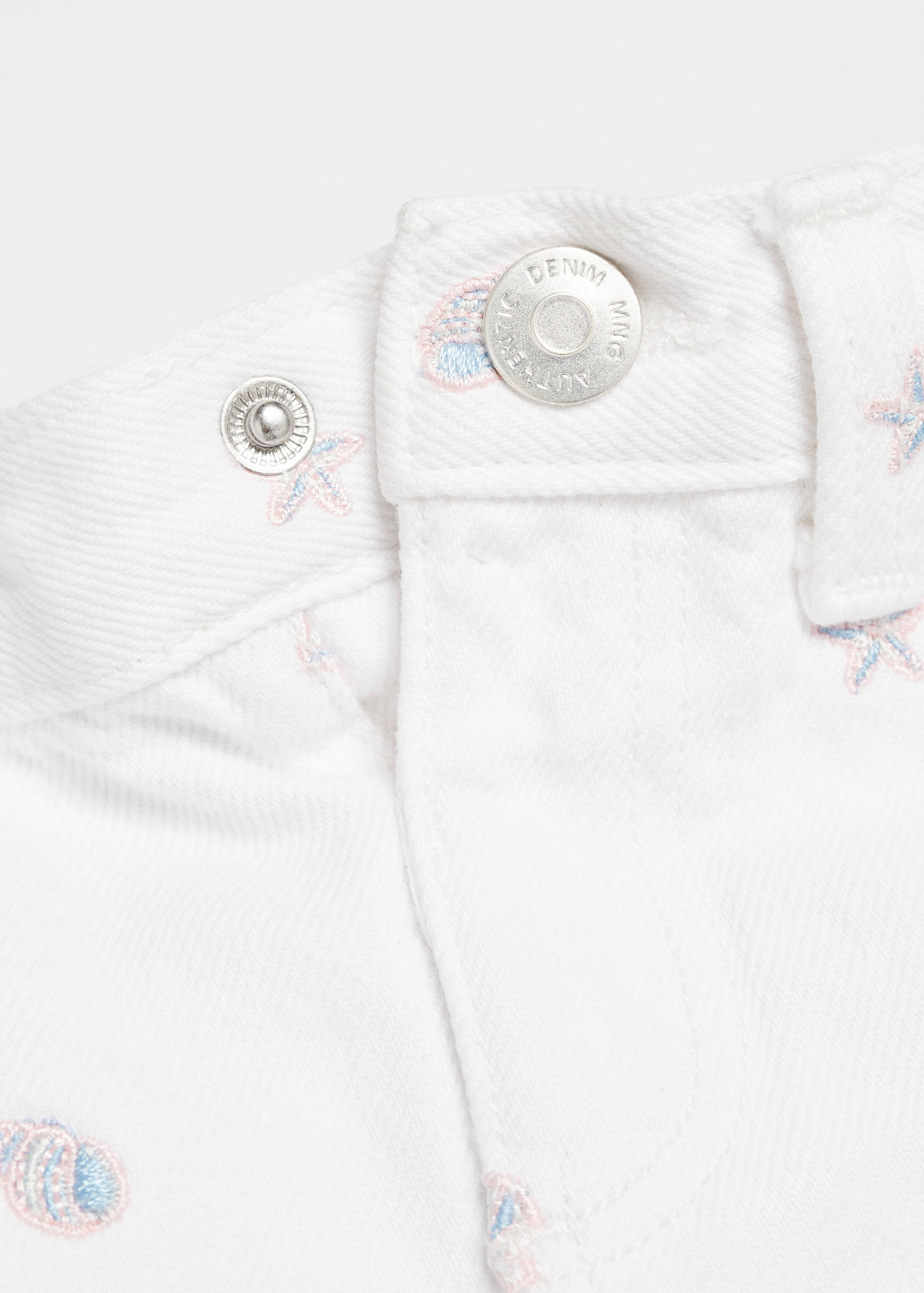 Printed denim shorts - Details of the article 8