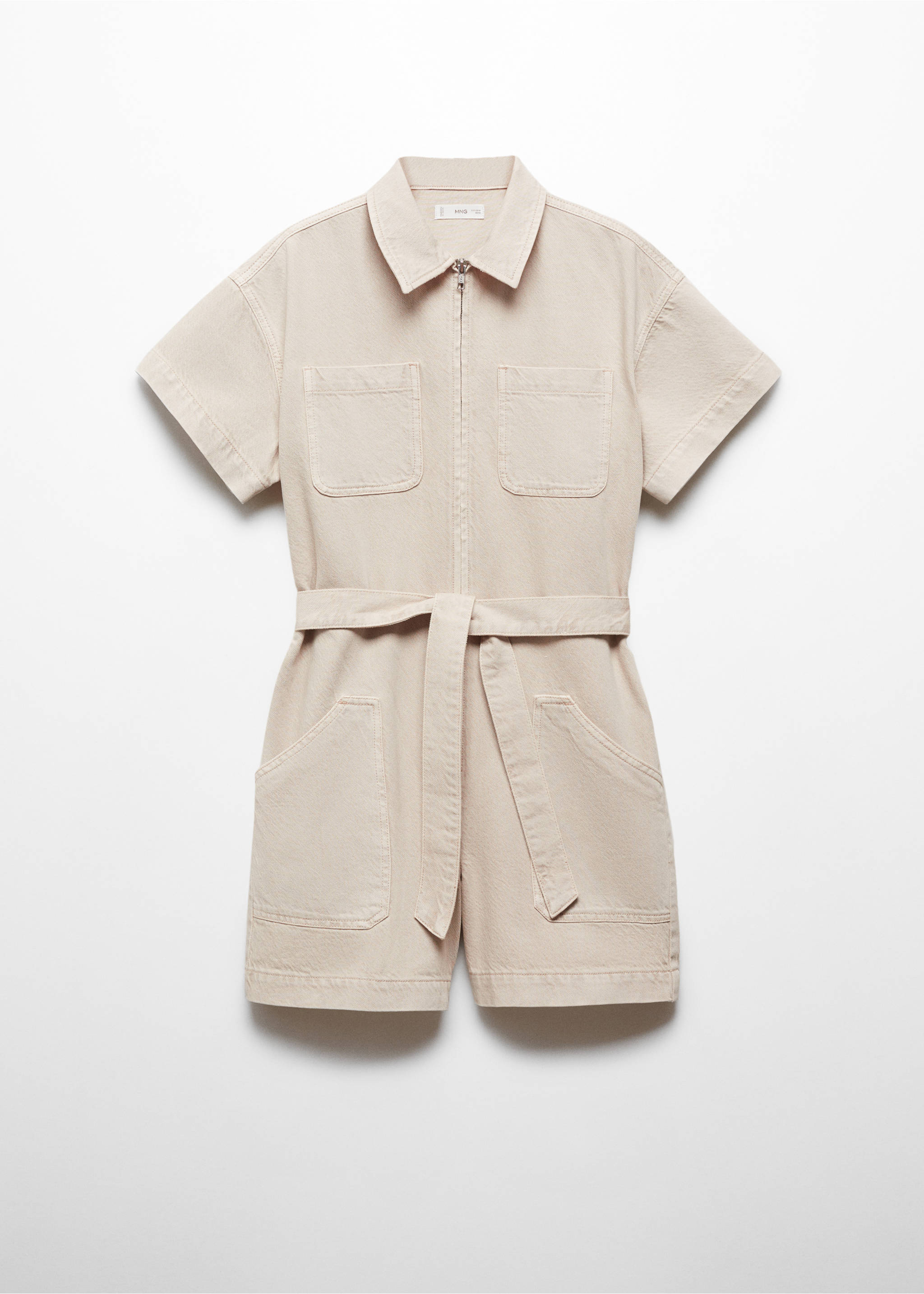 Combi-short ceinture - Article sans modèle, Beige. Ref: 67066025-00.