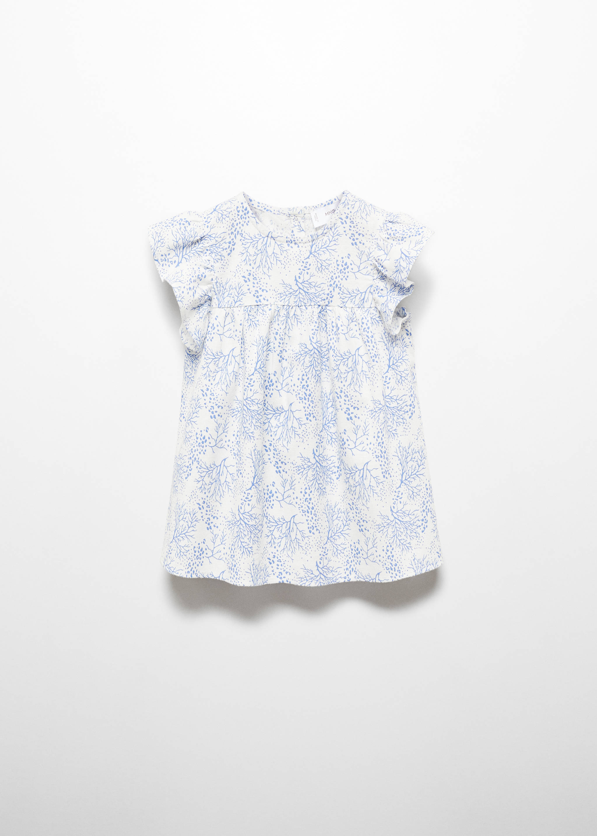 Gemusterte Bluse mit Volantdetails - Artikel ohne Model