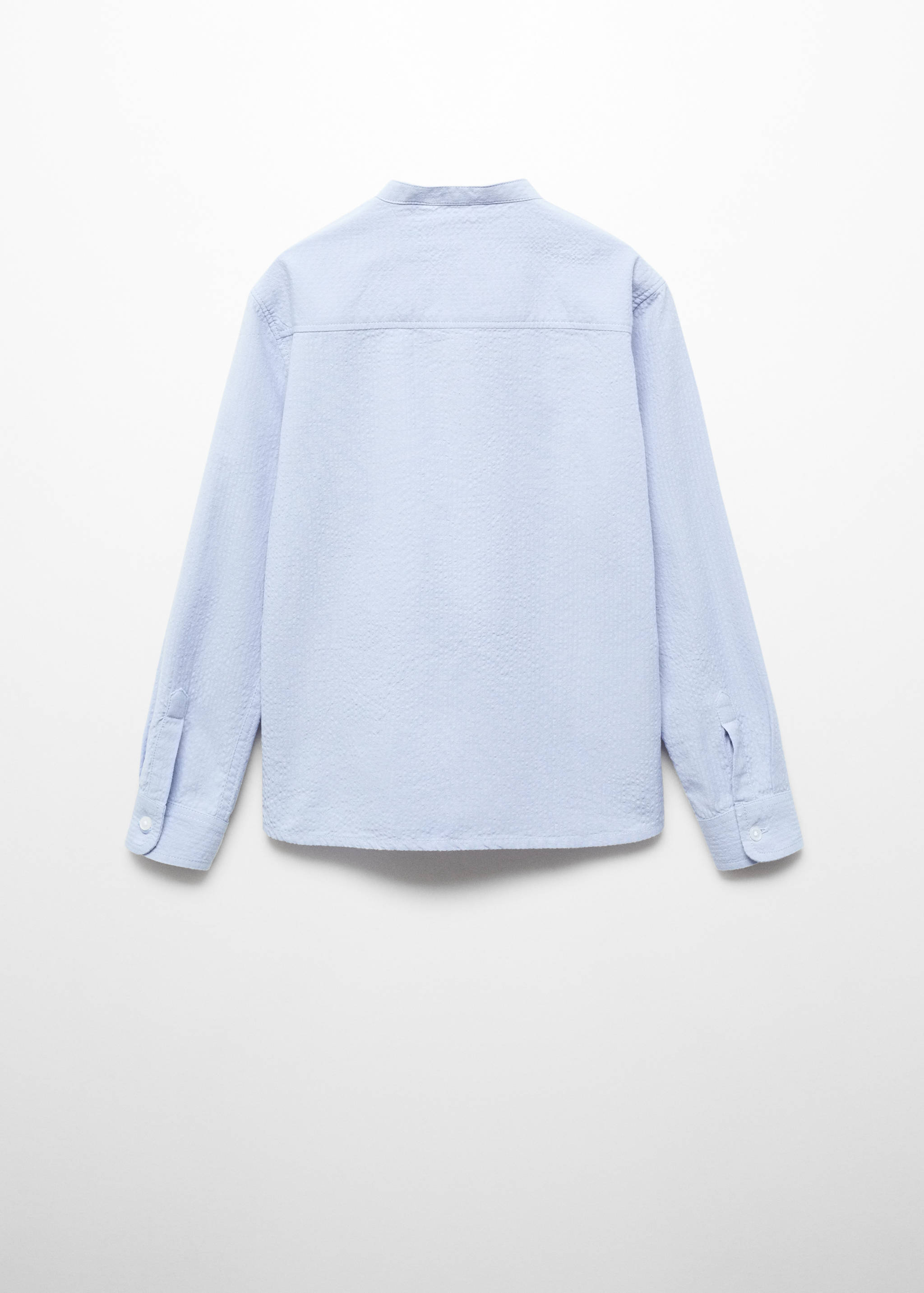 Regular fit Mao collar shirt - Reverse of the article