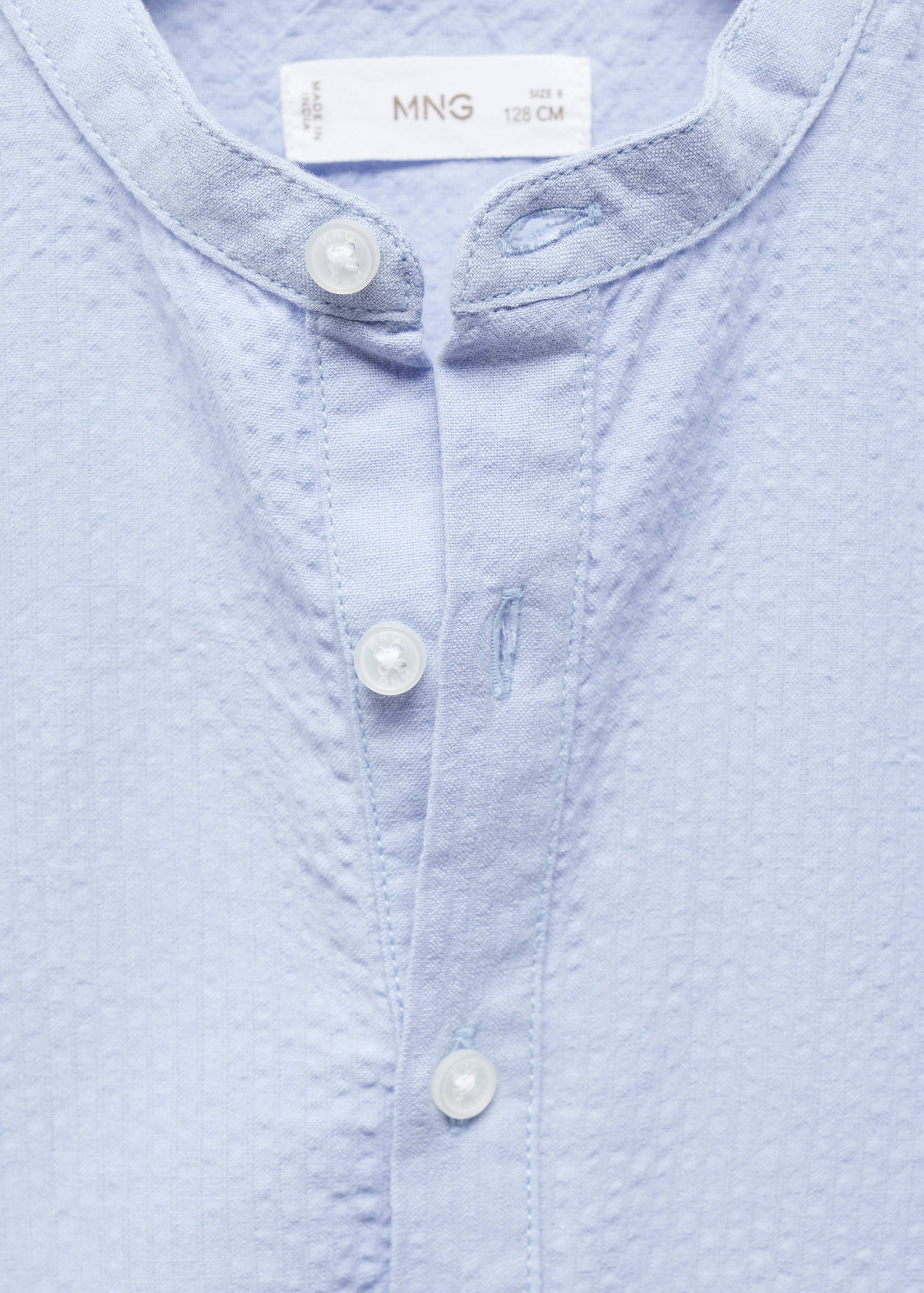 Regular fit Mao collar shirt - Details of the article 8