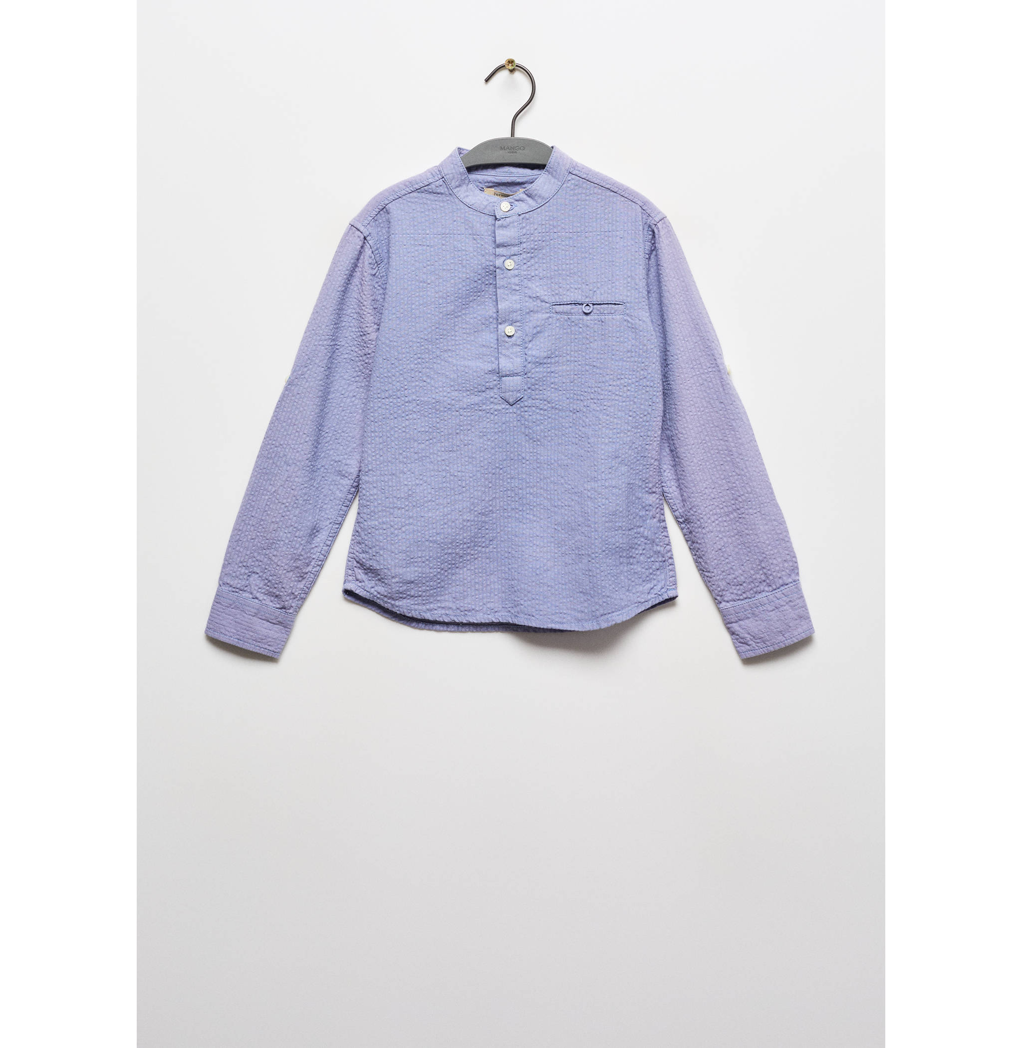 Regular fit Mao collar shirt - Article without model