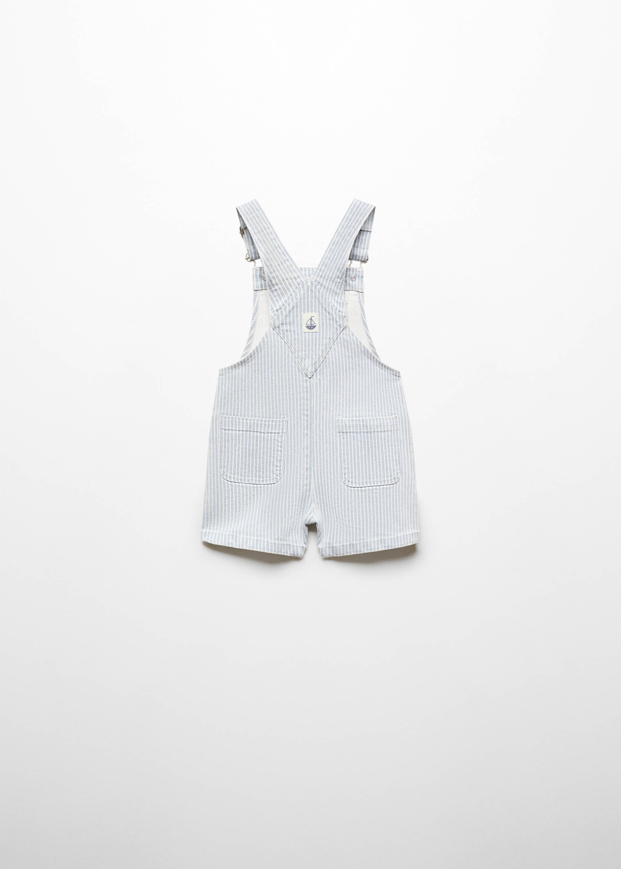 Salopette jean rayures - Verso de l’article