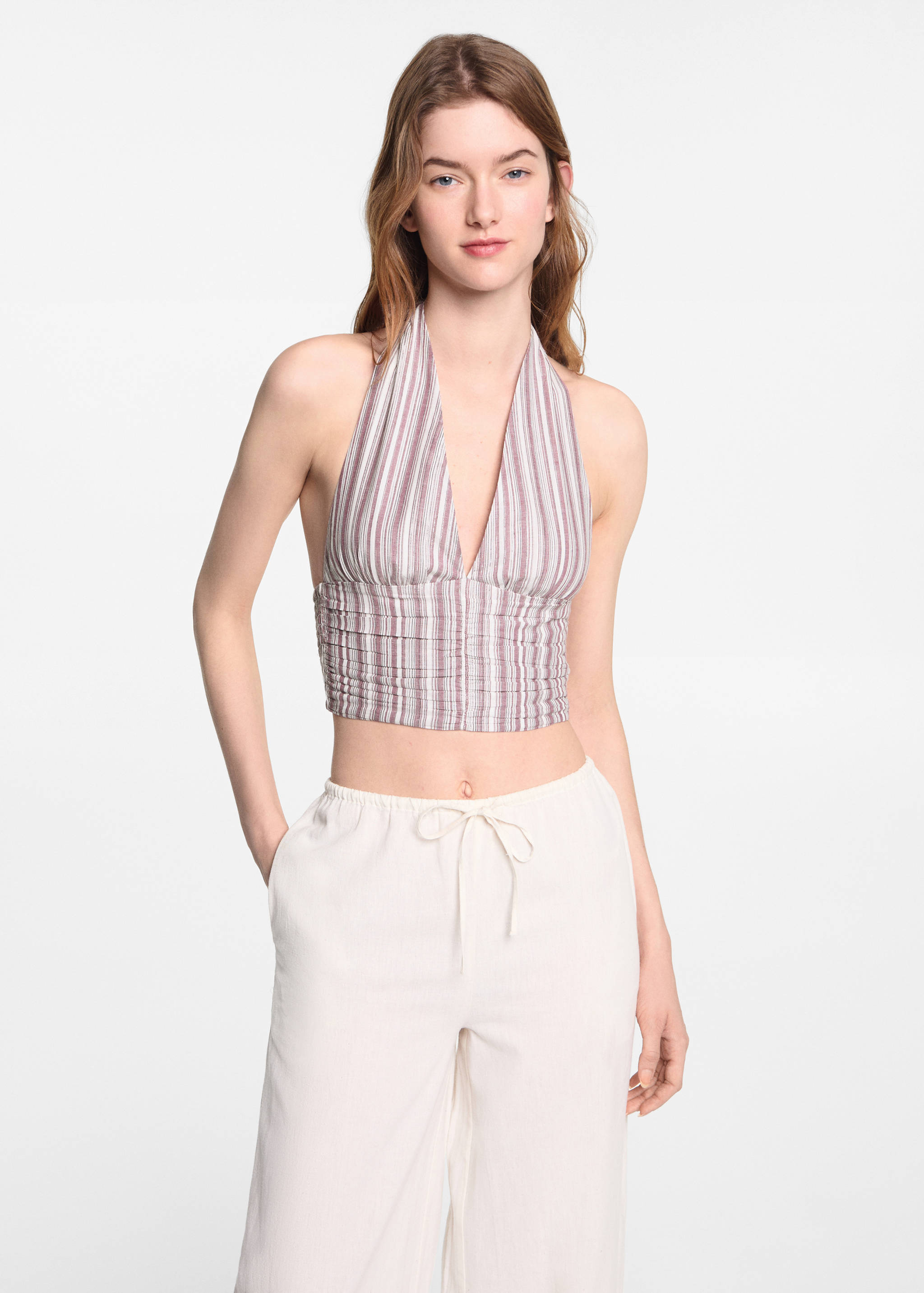 Top halter schiena scoperta - Piano medio