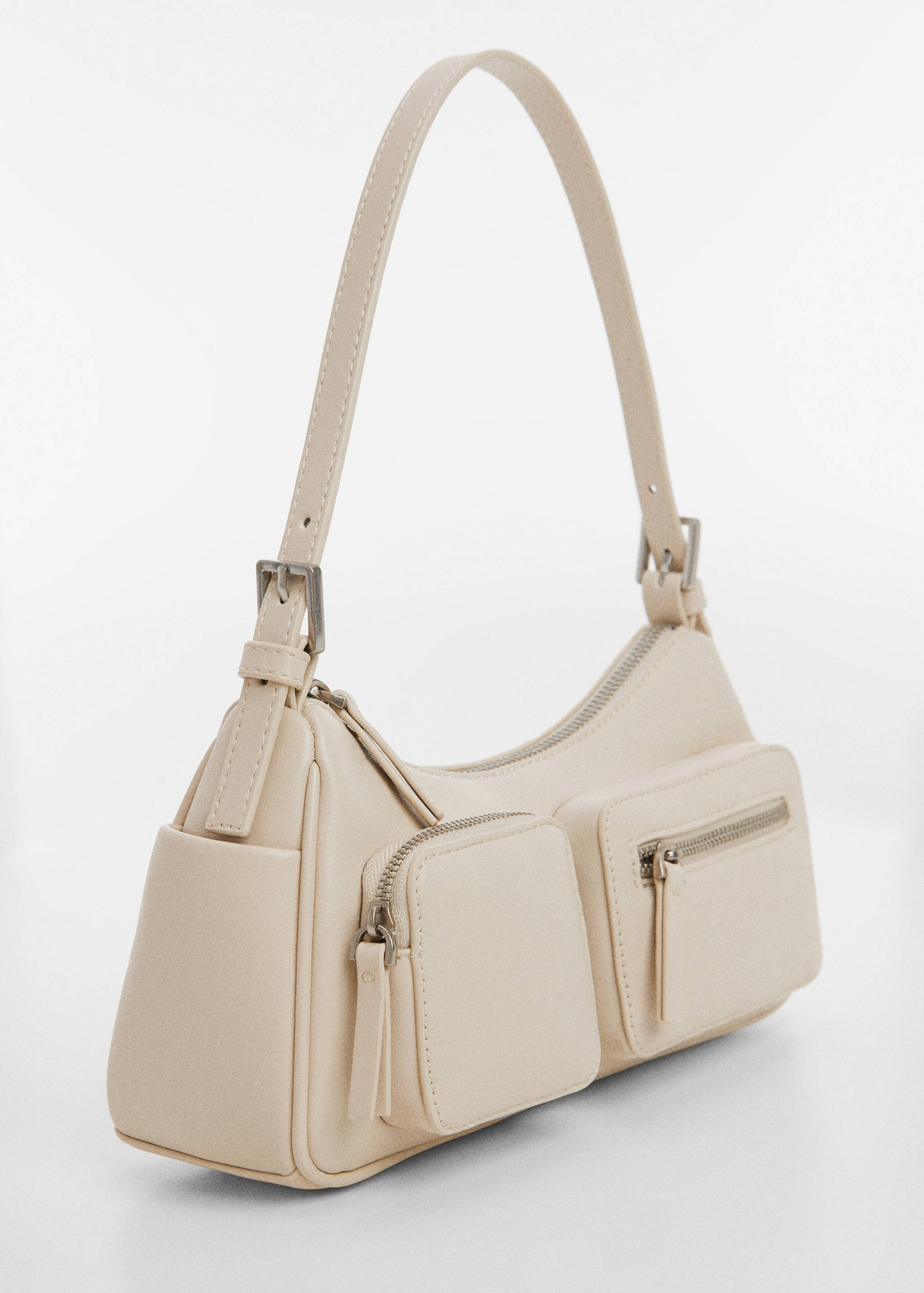 Shoulder bag with pockets - Medium plane
