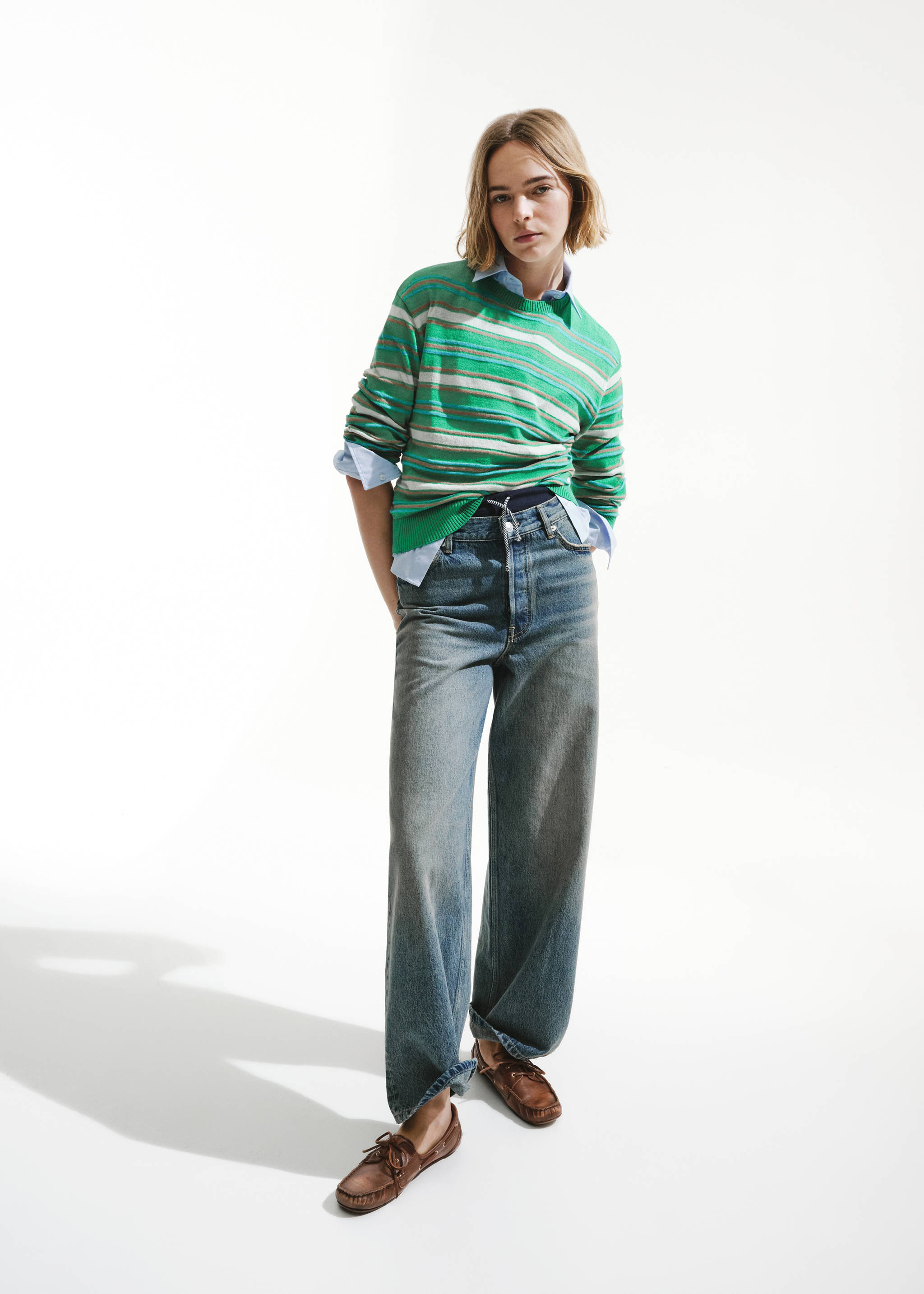 Leren bootschoenen - Overzichtstekening