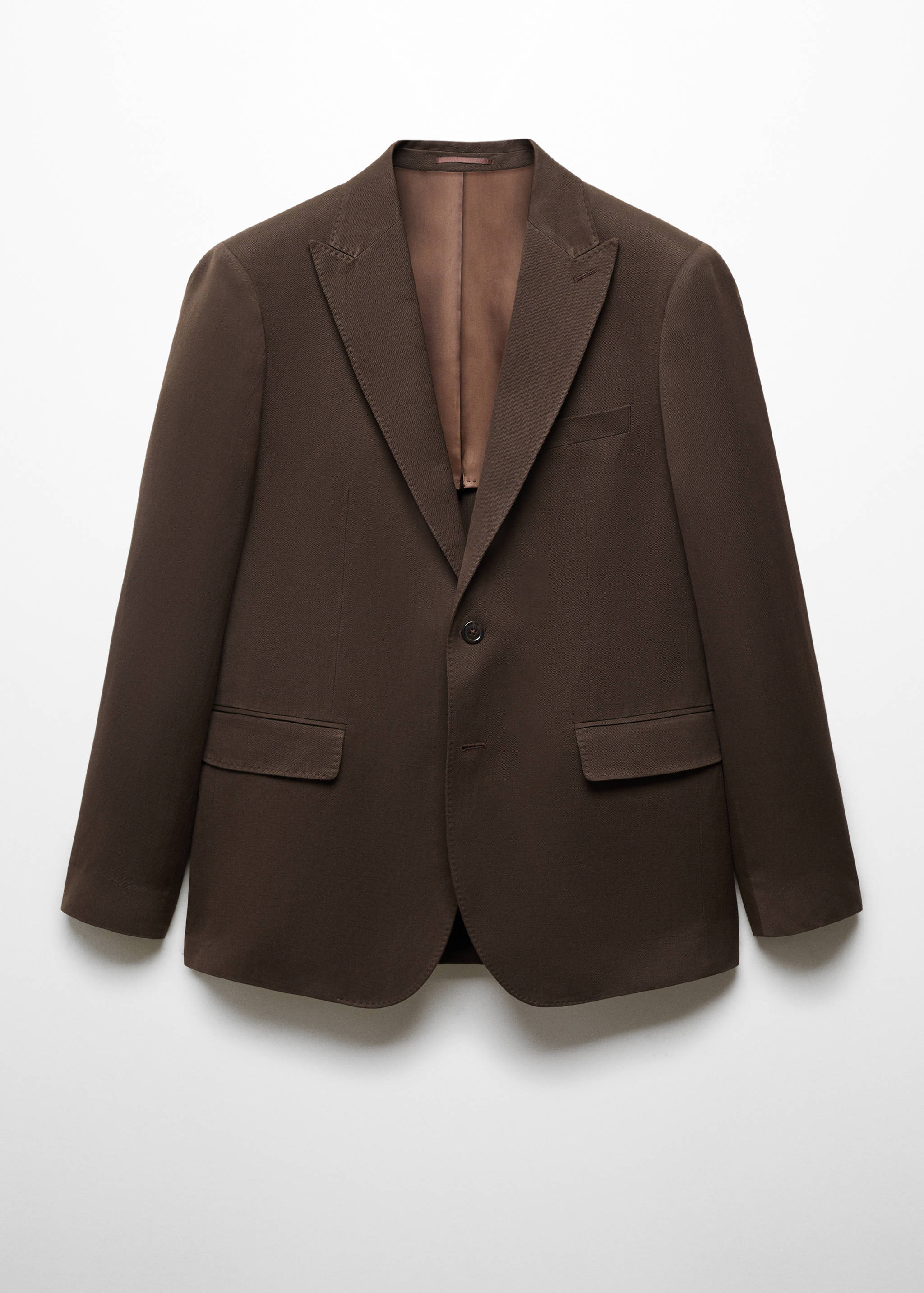 Slim-fit linen and cotton suit jacket - Article without model