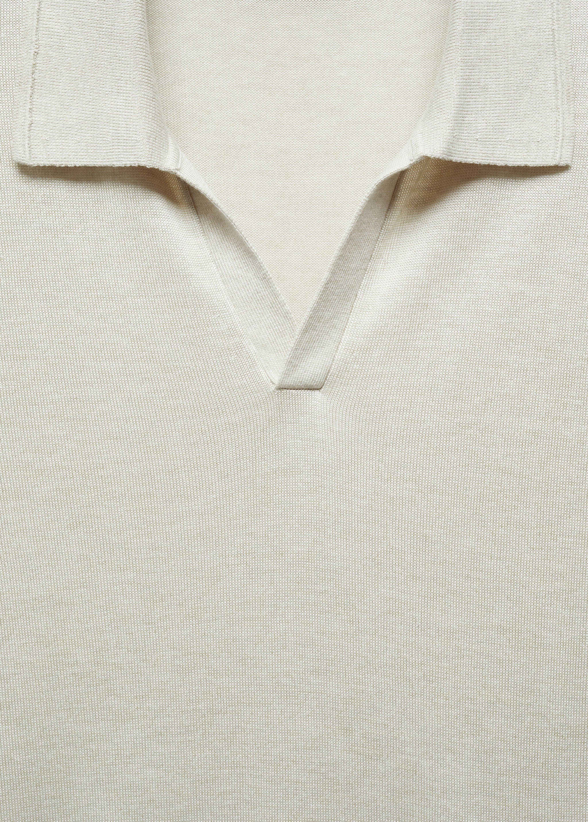 Short-sleeve knitted polo shirt - Details of the article 8