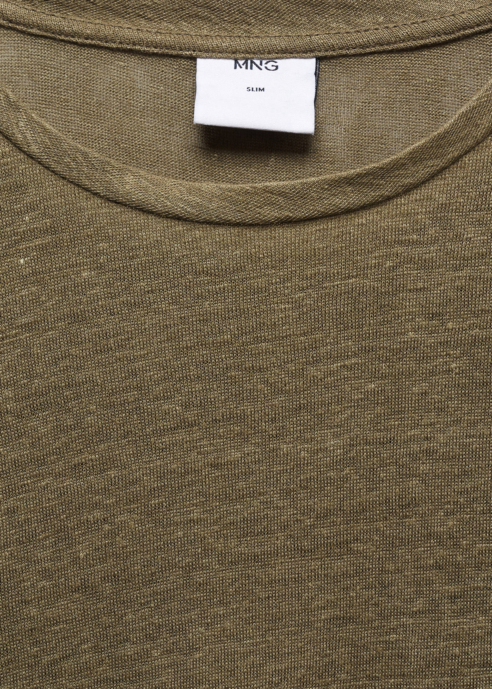 T-shirt slim-fit 100 % lin - Détail de l'article 8