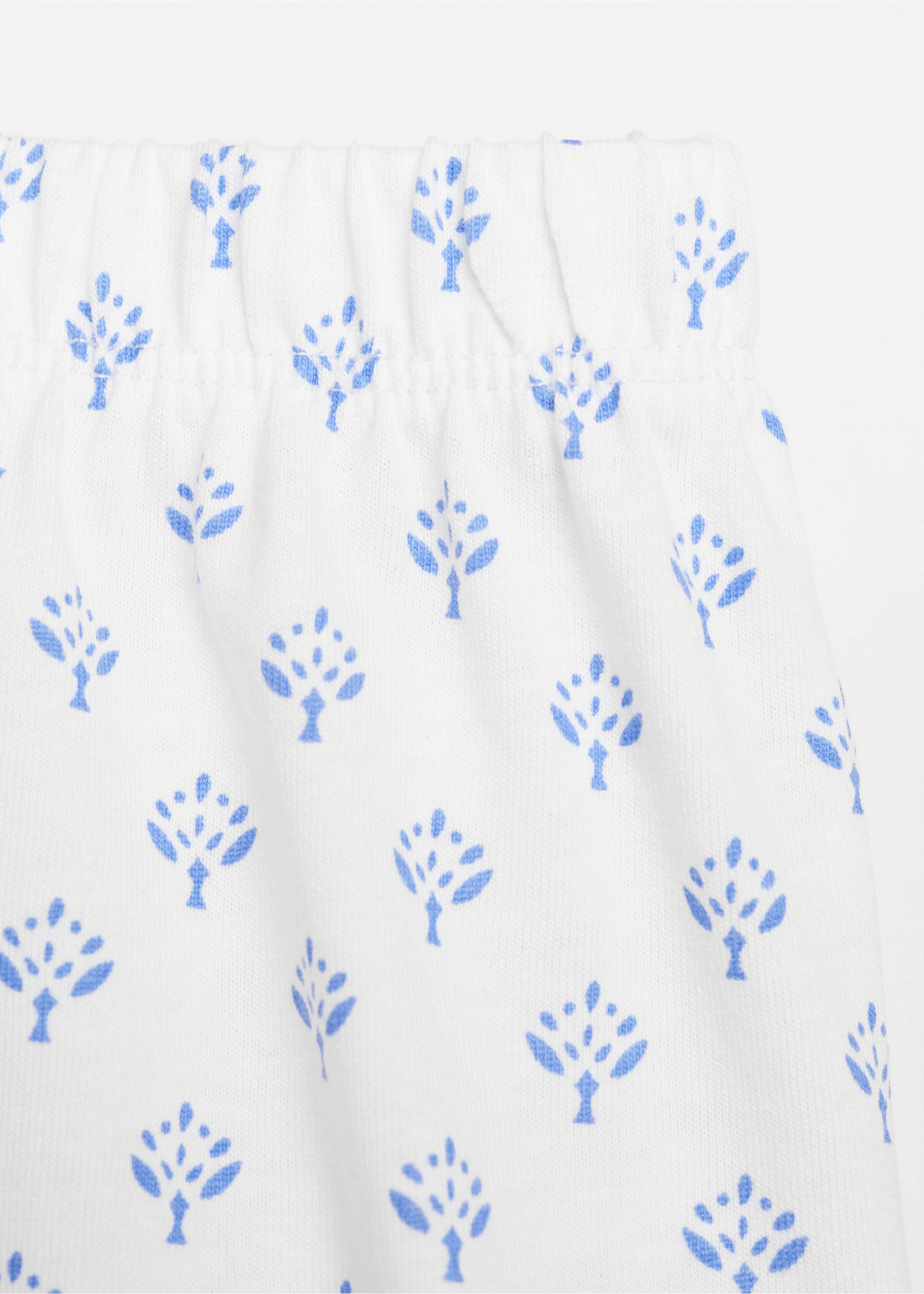 Kurzer Print-Pyjama - Detail des Artikels 8, Cremeweiß. Ref: 67066328-00.