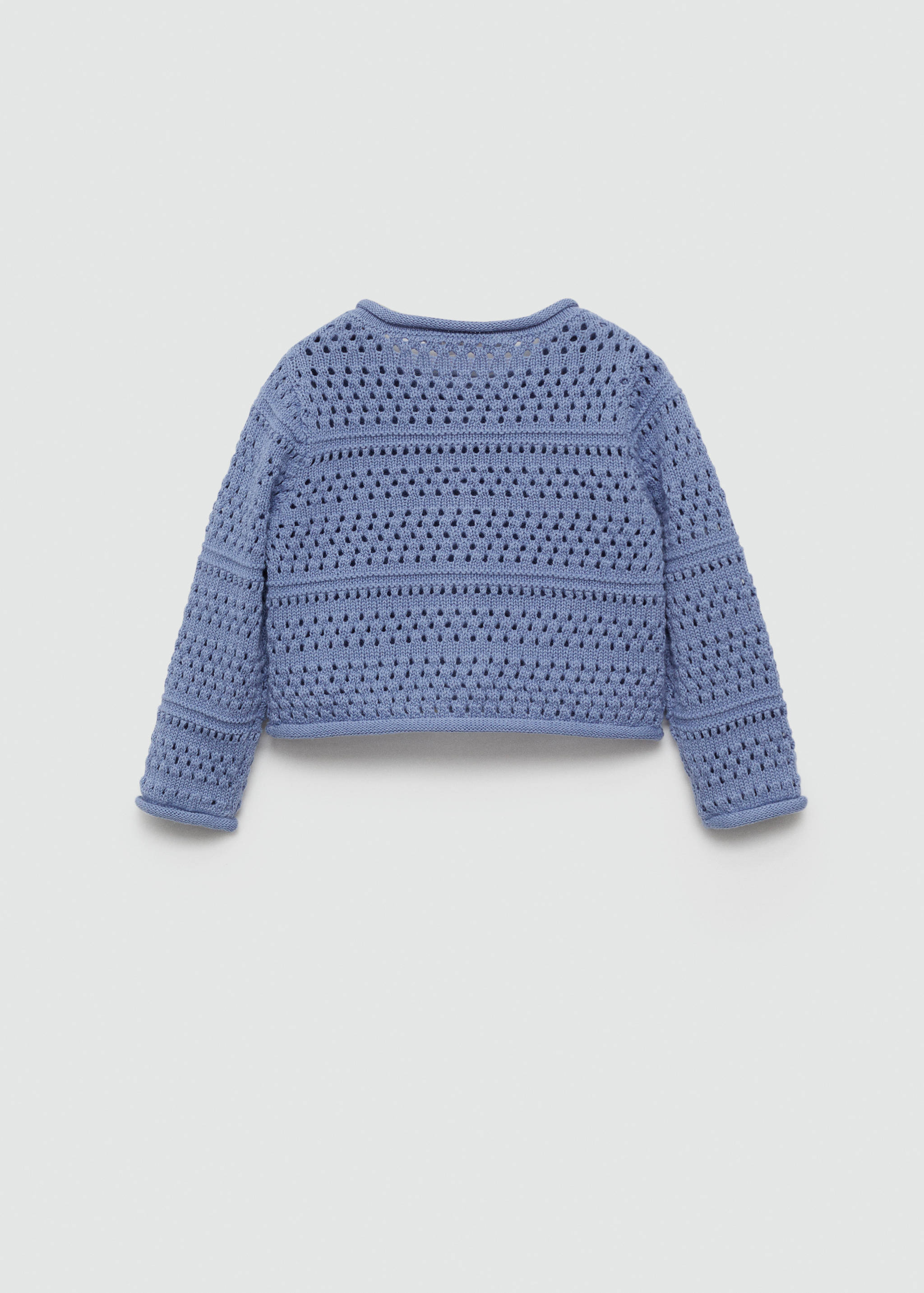 Cardigan coton maille ajourée - Verso de l’article
