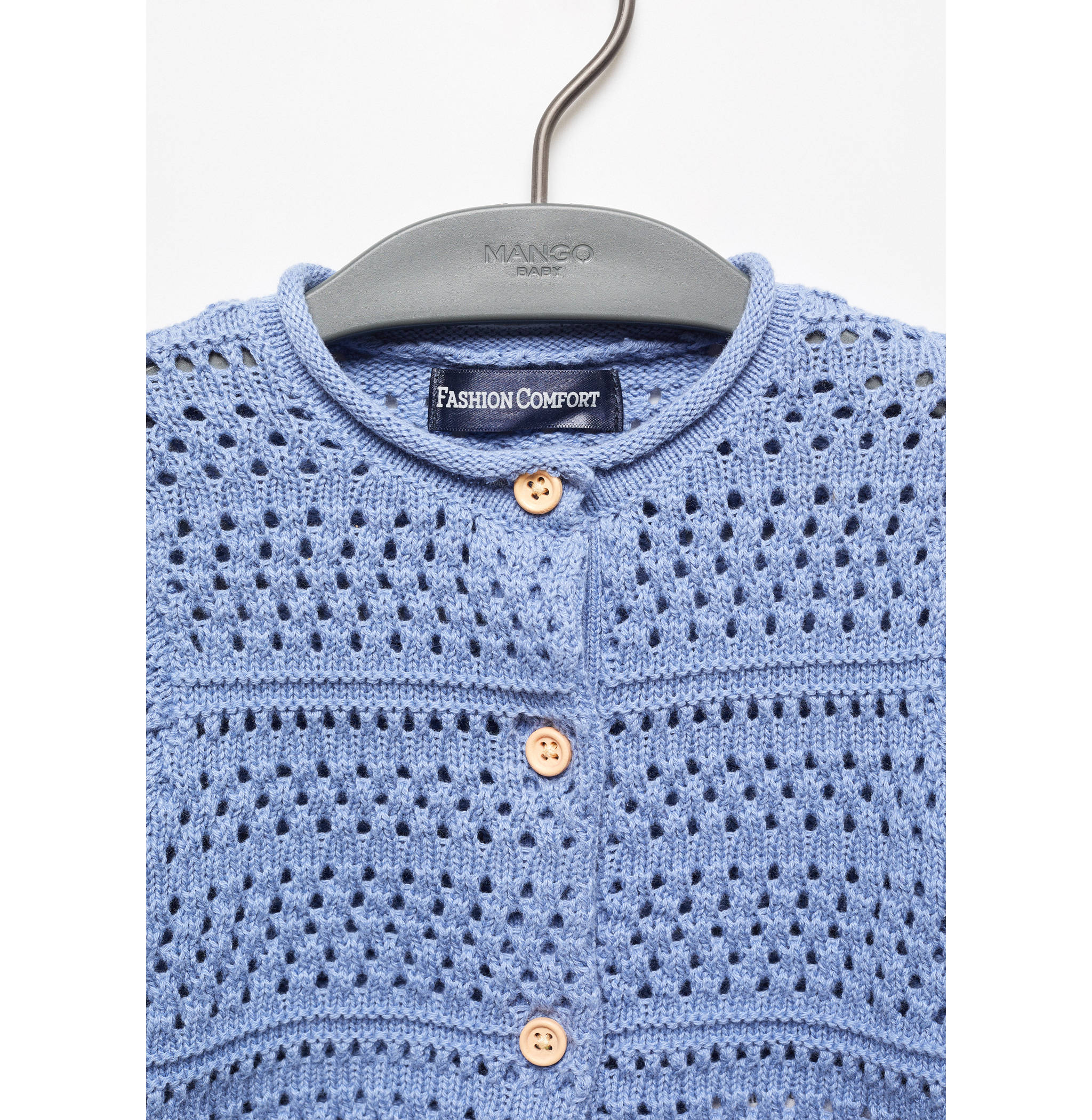 Cardigan coton maille ajourée - Détail de l'article 8